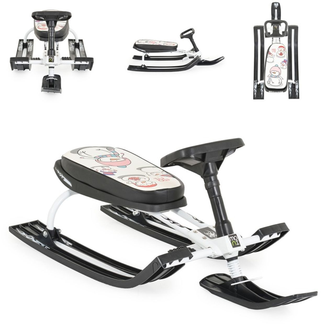 Moni Рулевой слайд Санки Snowy Lenkrad, Рулевой слайд Zugseil lenkbar wasserdicht bis 50 kg