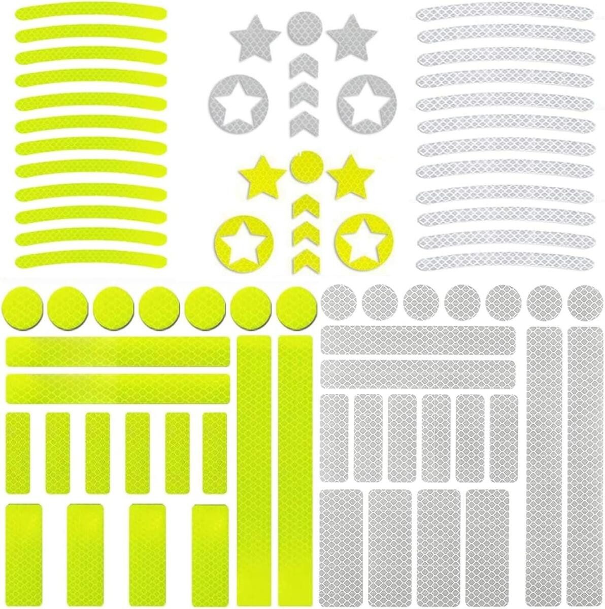 FELIXLEO Reflektorband Fahrrad Відбивачі Aufkleber Set 84 Stück Felgen Leuchtaufkleber, (1 St)