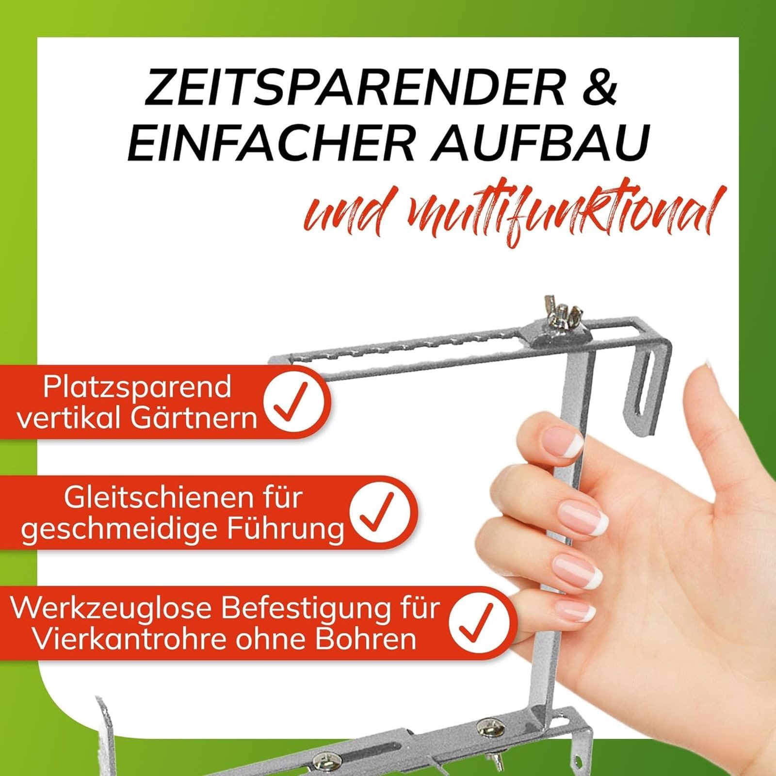 Bellissa Blumenkastenhalter Balkonkastenhalter Blumenkastenhalter 2er Balkonkastenhalterung 30kg, 2-St. – Bild 2 von 5