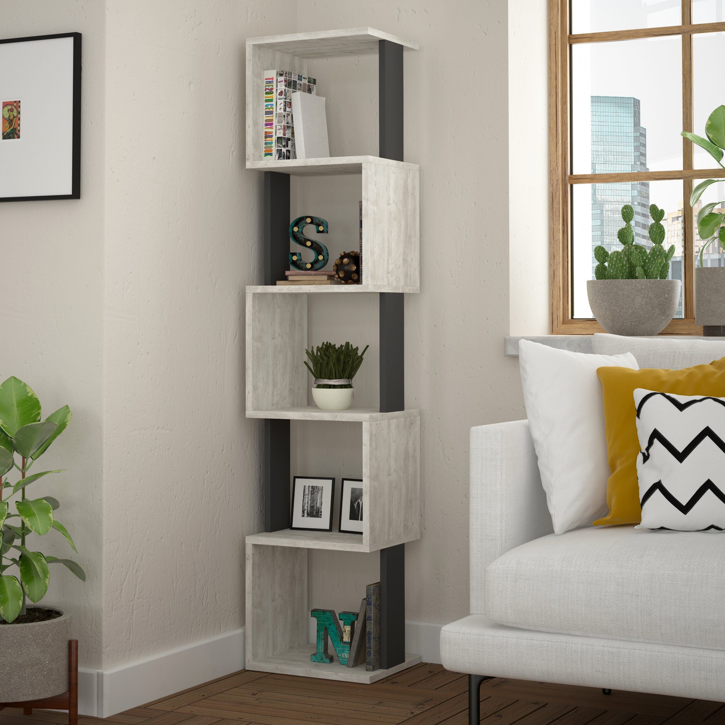 Decortie Bücherregal Piri, Modernes Bücherregal Display günstig online kaufen