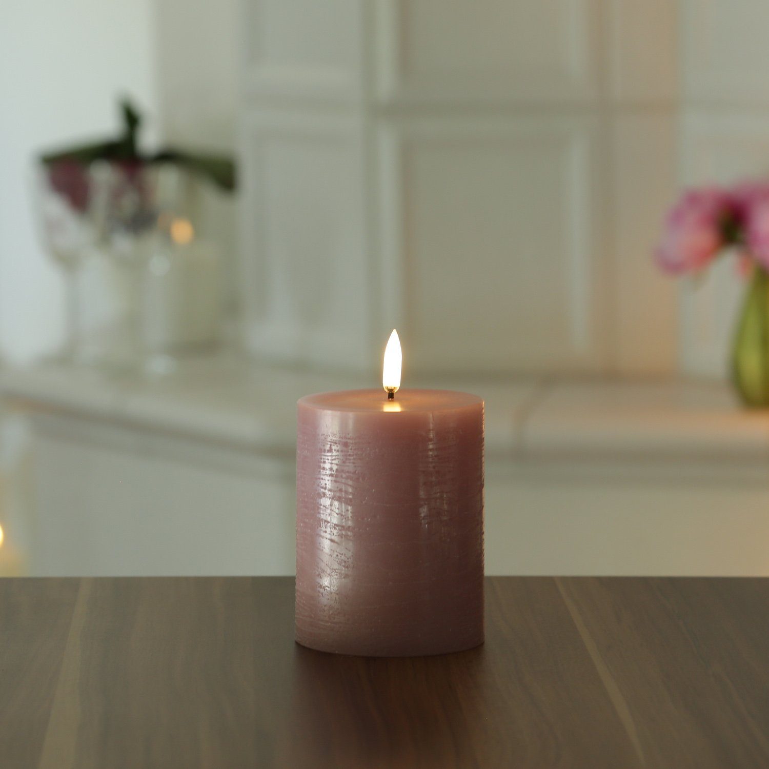 UYUNI Lighting LED-Kerze PIA Uyuni Stumpenkerze Rustik-Optik Echtwachs Time günstig online kaufen