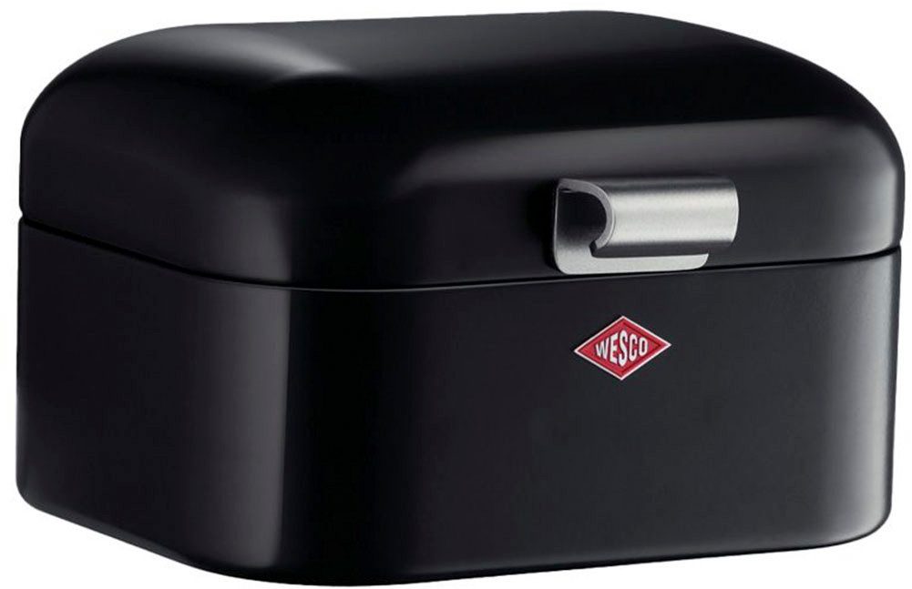 WESCO Brotkasten Mini Grandy, Stahlblech, (1-tlg), Metallscharniere, Gummistopper, Lüftungsloch / Griff, 2 L