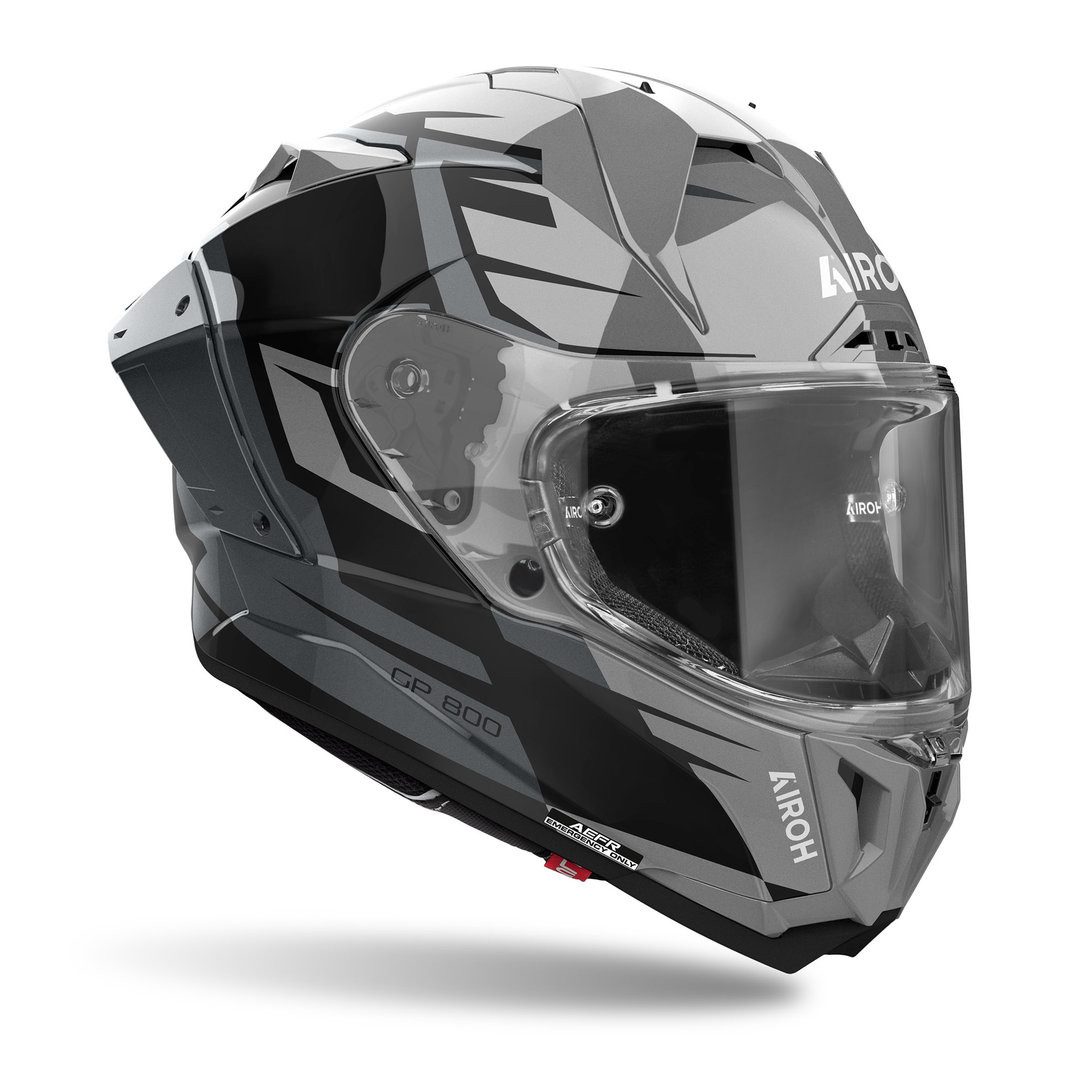 Airoh Motorradhelm GP 800 Master Carbon Helm, Vorbereitet Für Kommunikationssystem,notfallsystem-polsterung (eq