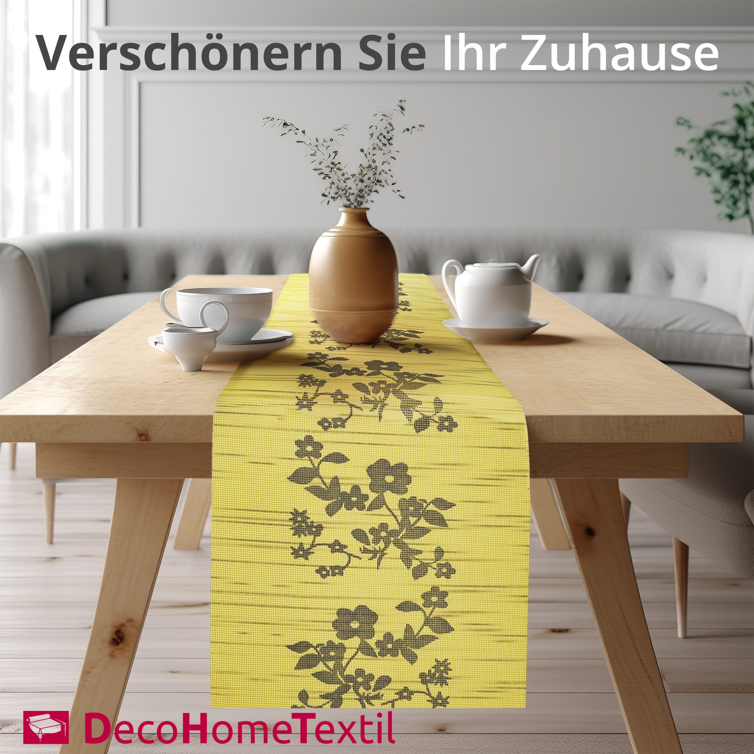 DecoHomeTextil Heimtextilmanufaktur Tischläufer Miami Tablerunner, wind- und wetterfest, UV-beständig, verrottungsfest