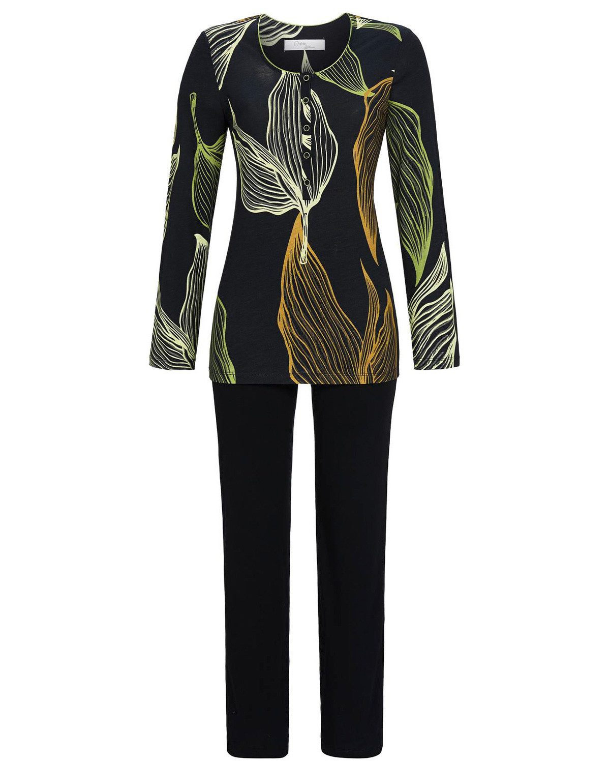 Ringella Pyjama RINGELLA Pyjama mit Knopfleiste 'Blätter im Wind' günstig online kaufen