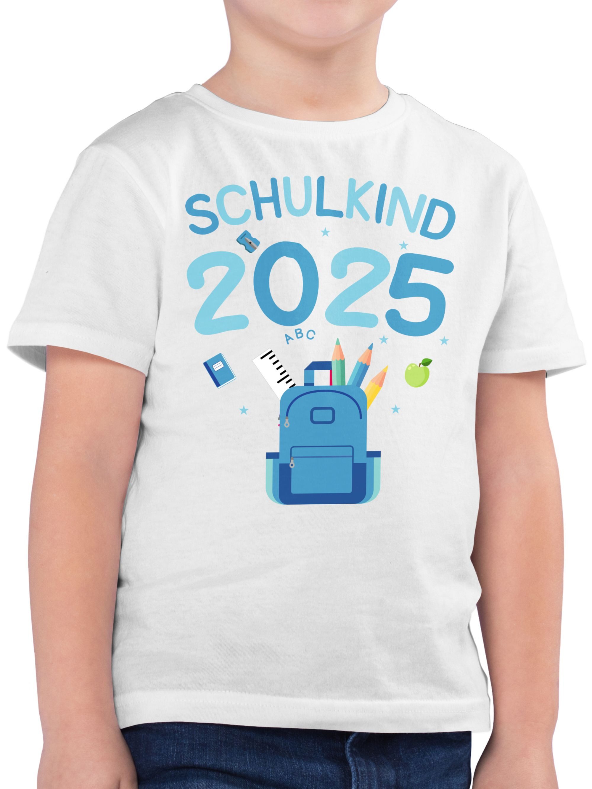 Shirtracer T-Shirt Schulkind 2025 I (1-tlg) Einschulung Junge Schulanfang Geschenke