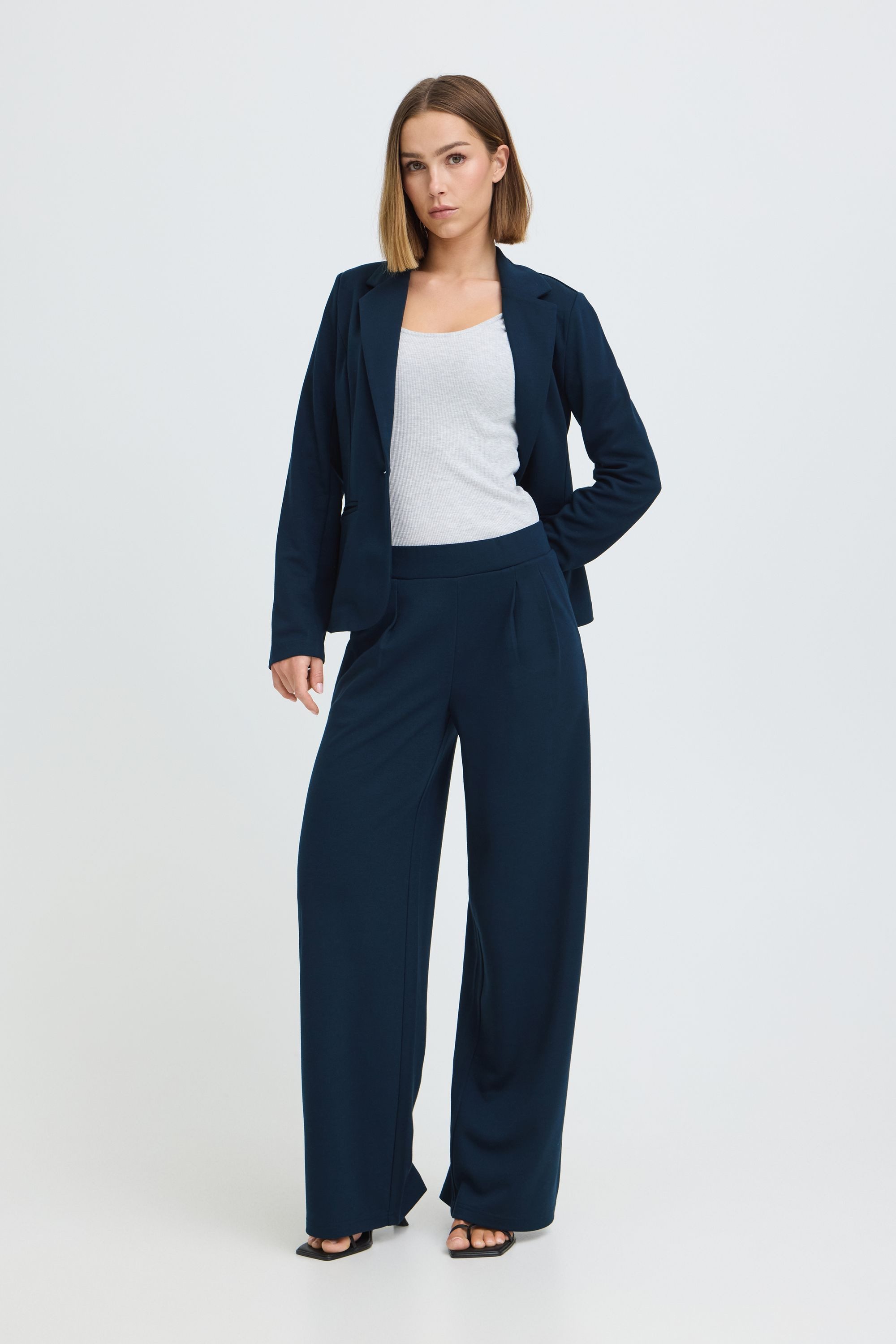 OXMO Loungehose OXNTanja Wide Pant mit Bundfalten - Loose Fit