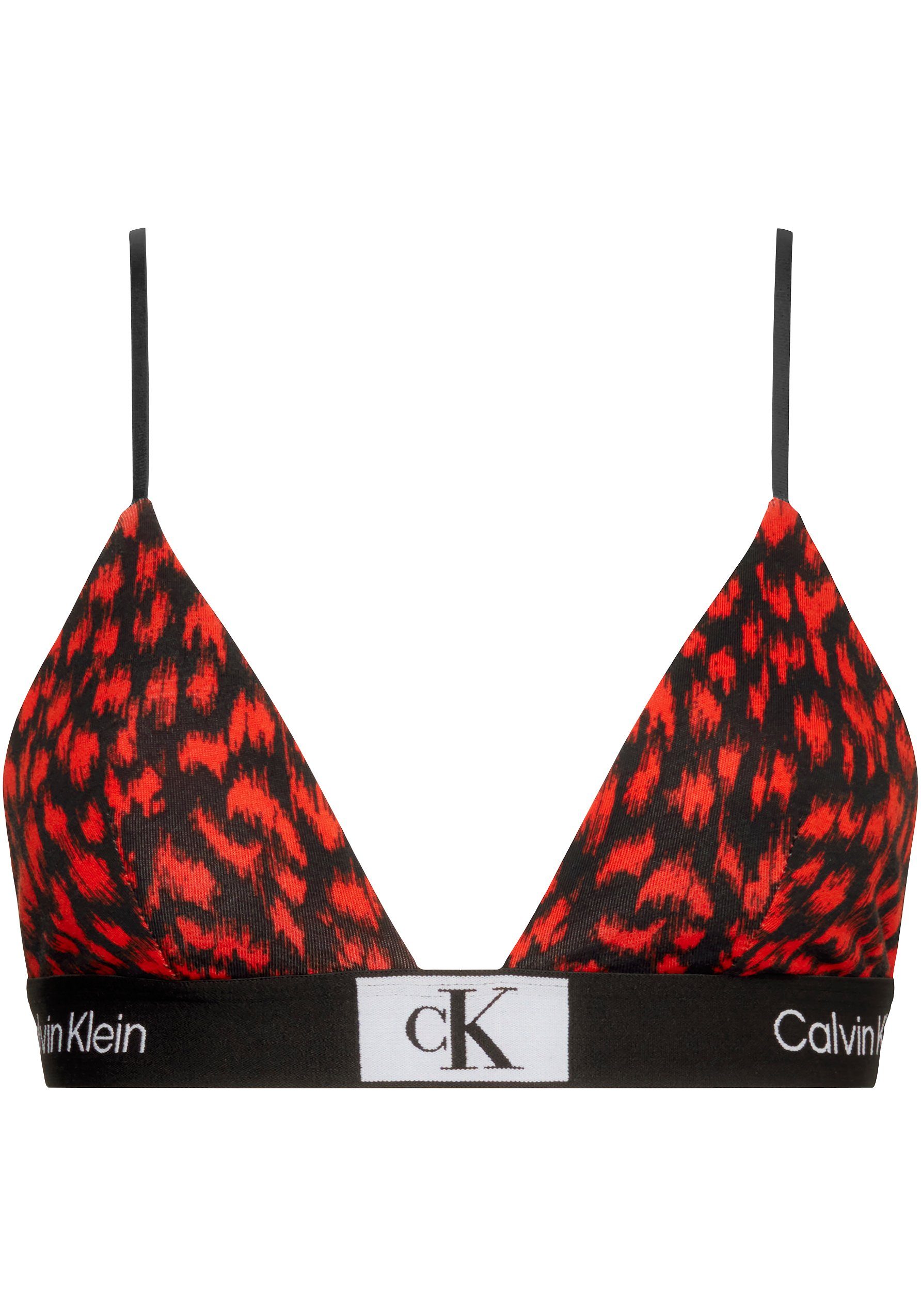 Calvin Klein Underwear Triangel-BH UNLINED TRIANGLE mit Logoschriftzügen auf dem Unterband