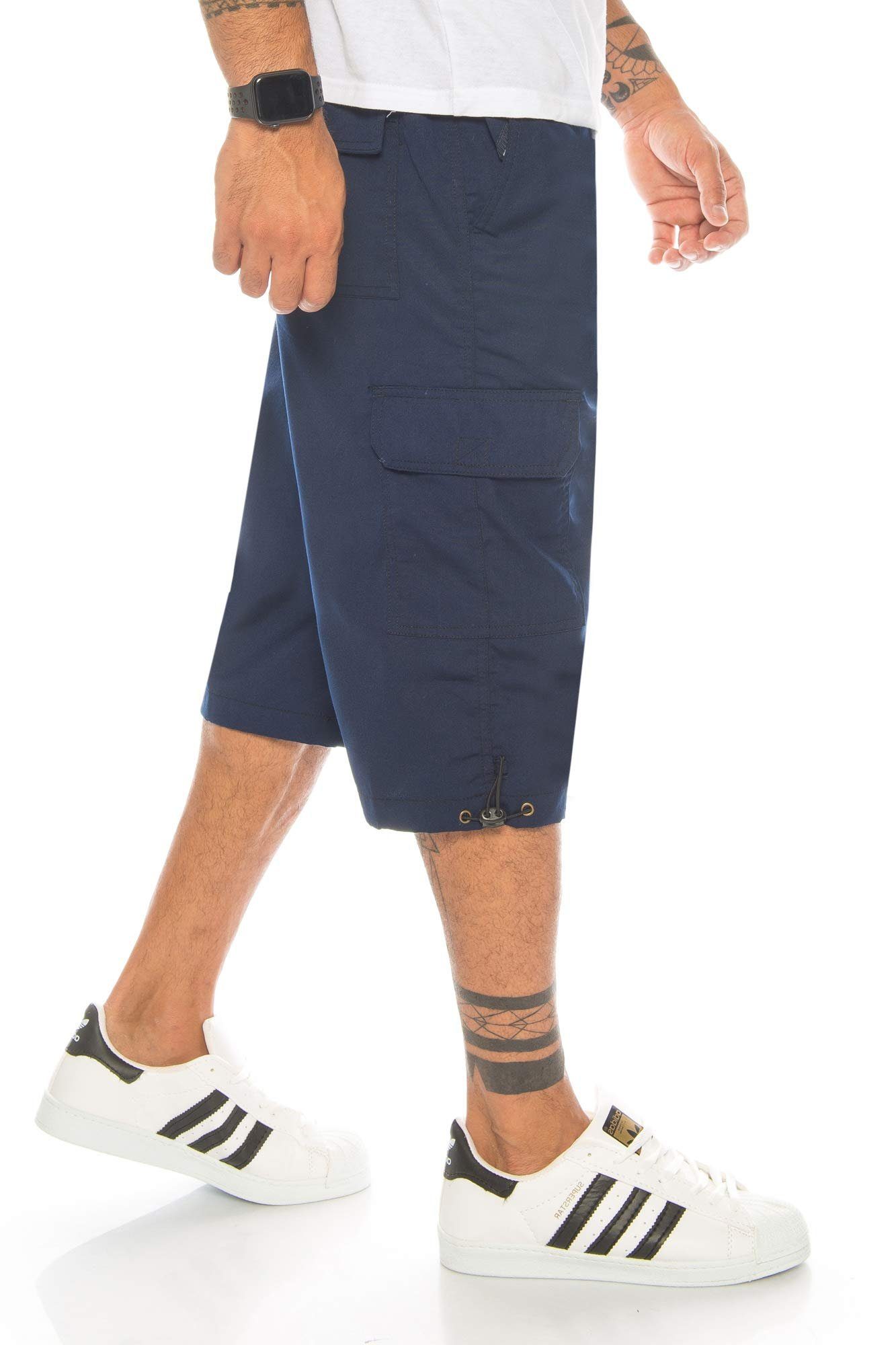 Kendindza Collection Cargoshorts Bermuda Shorts Herren Kurze Hose Herren 3/4 Hose Cargo Shorts Kurze Hose Herren Cargoshorts Herren Sommer Stretch Gummibund