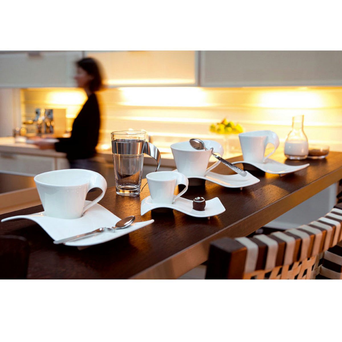 Villeroy & Boch Untertasse New Wave Caffe Partyplate gross 22 x 17 cm – Bild 2 von 2
