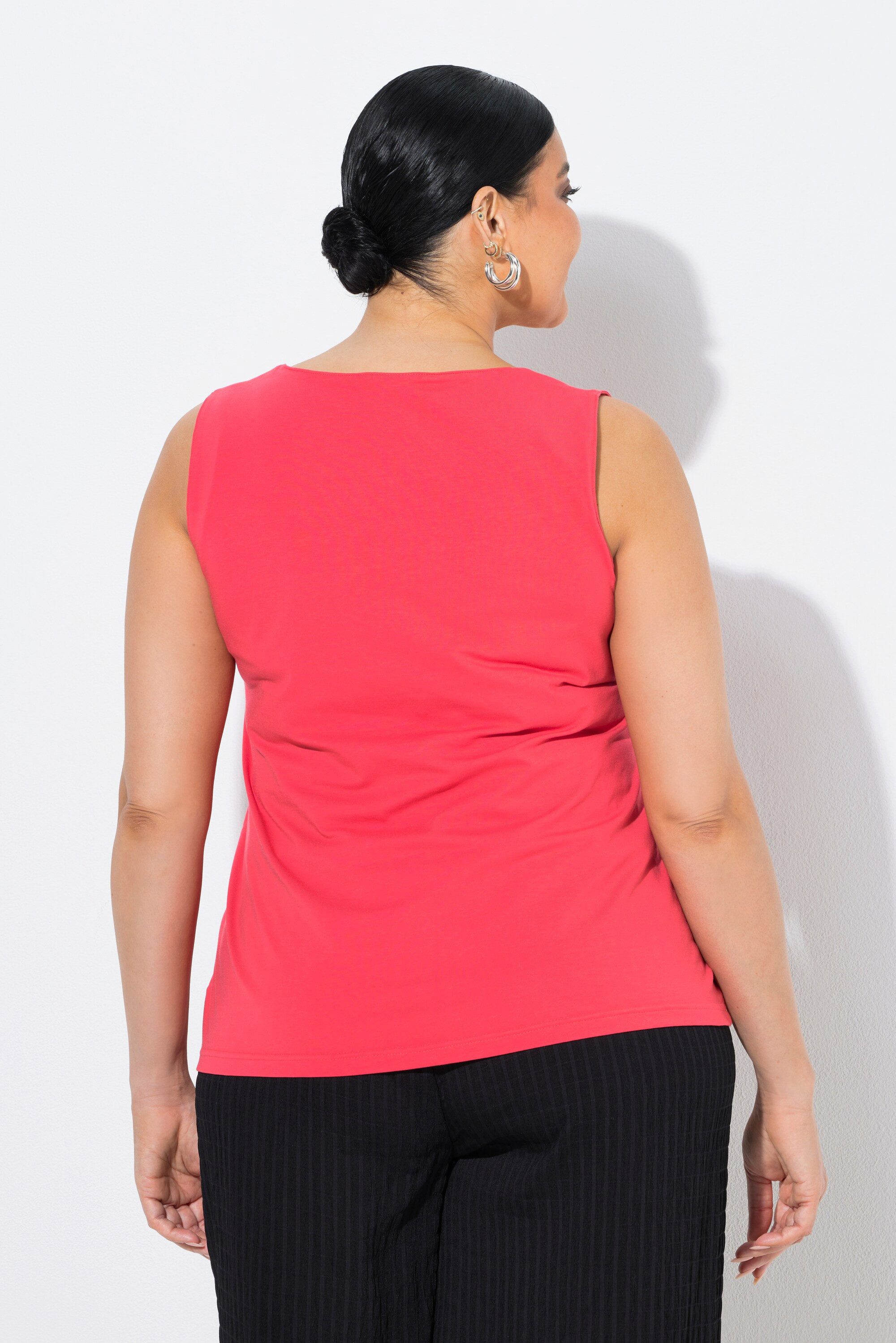 Ulla Popken Longtop Top Carré-Ausschnitt ärmellos – Bild 3 von 4