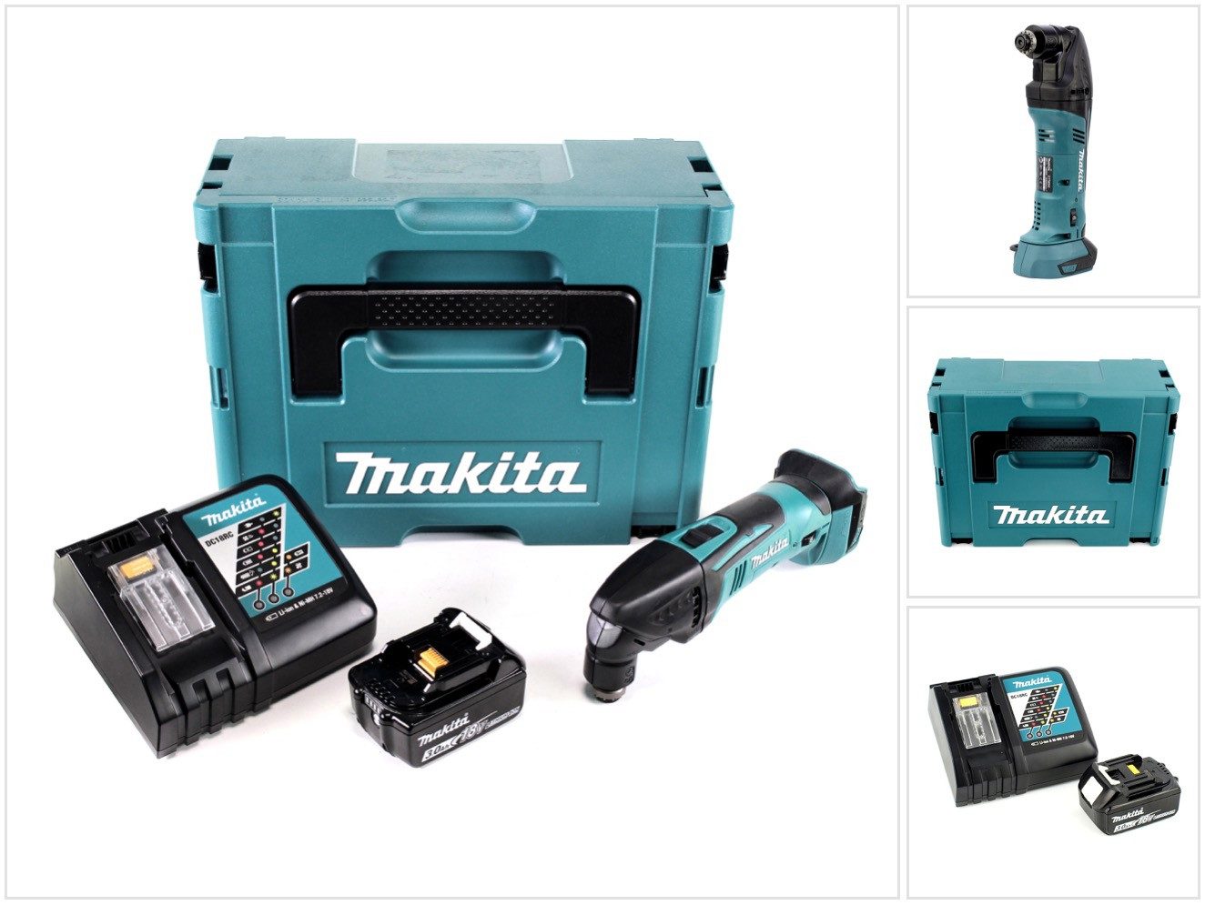 Makita Akku-Multifunktionswerkzeug DTM 50 RF1J 18V Li-Ion Akku Multifunktionswerkzeug im Makpac