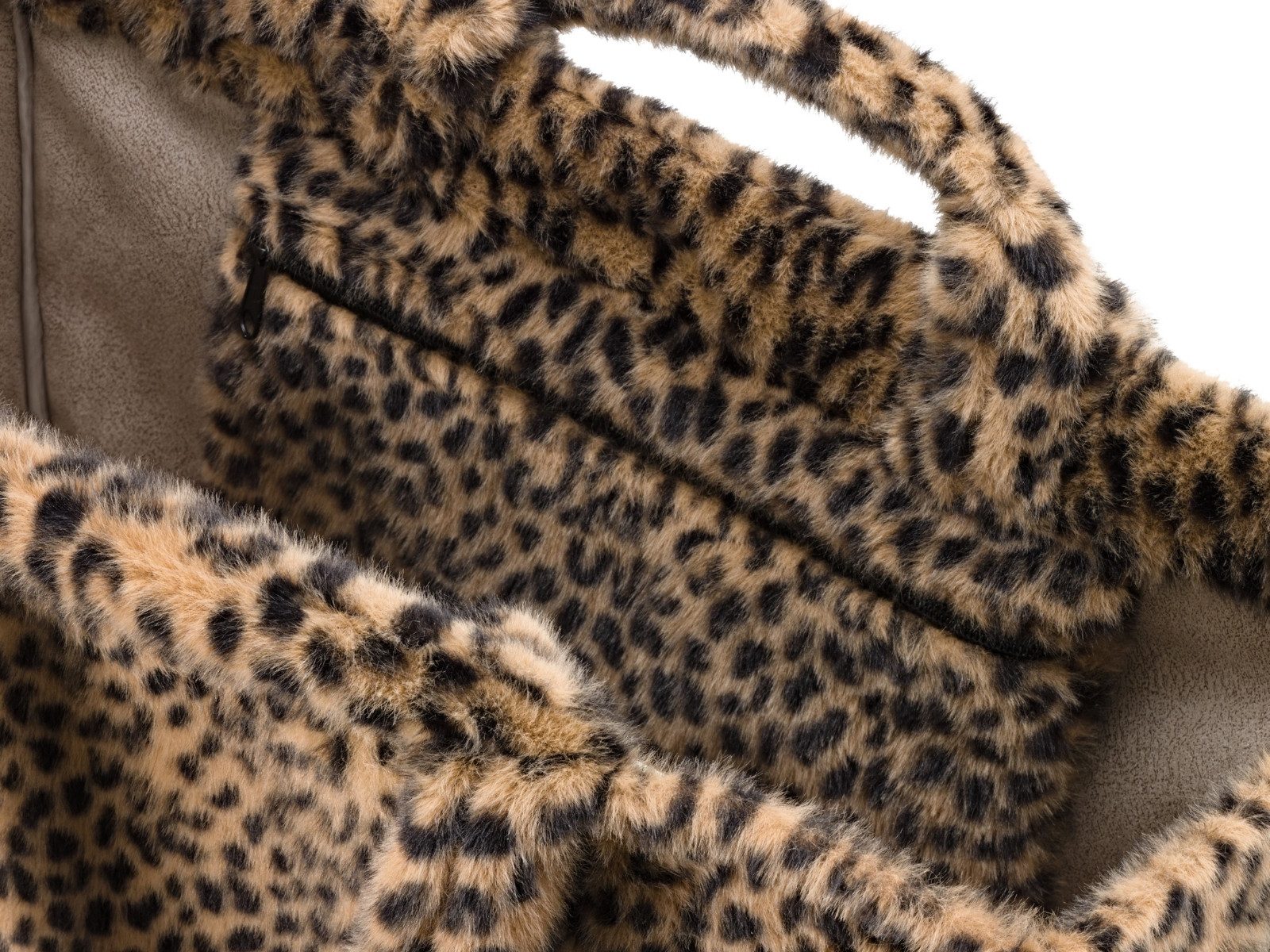 REISENTHEL® Tragetasche softshopper leo fake fur – Bild 5 von 5