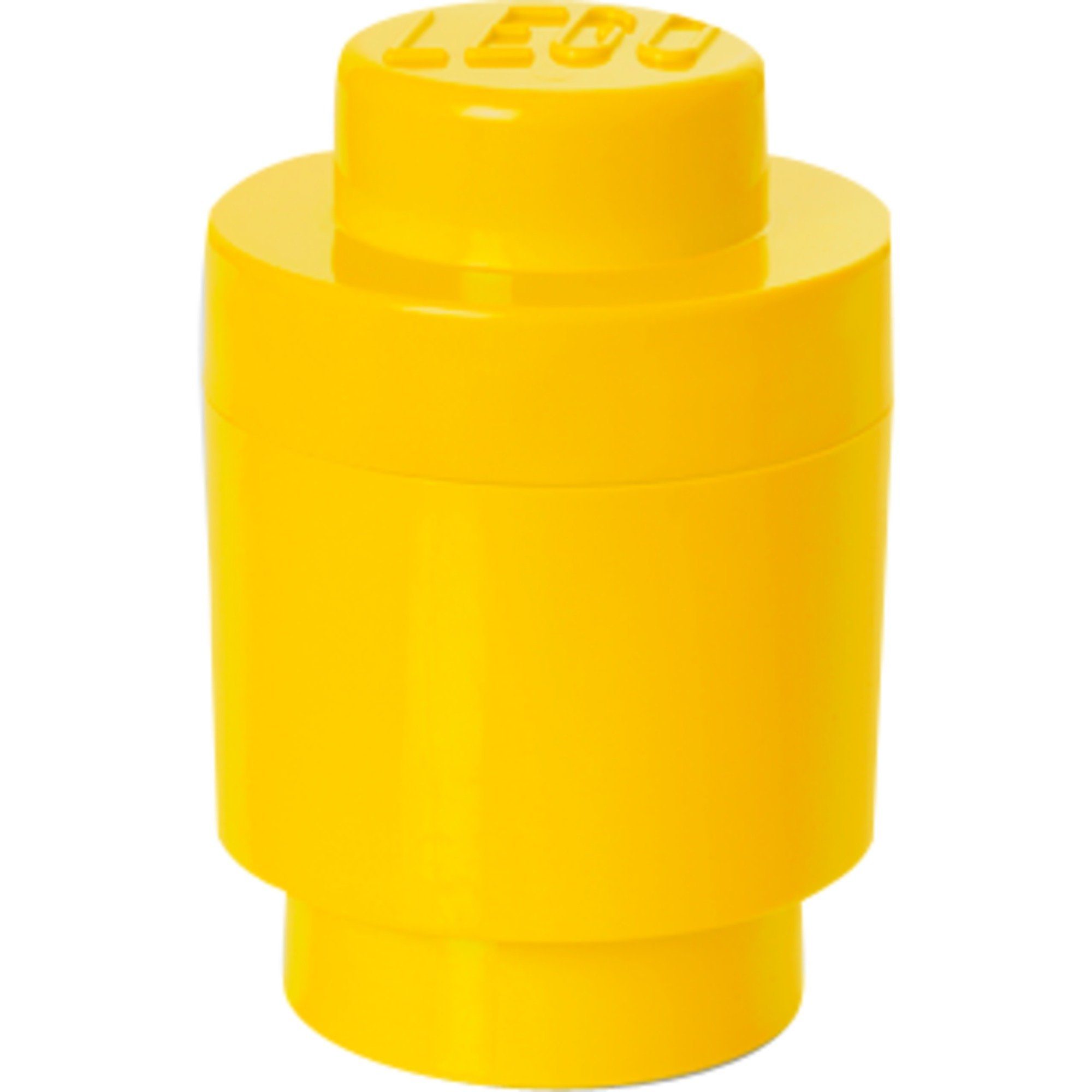 Room Copenhagen Spielzeugtruhe Room Copenhagen LEGO Storage Brick 1 rund gelb