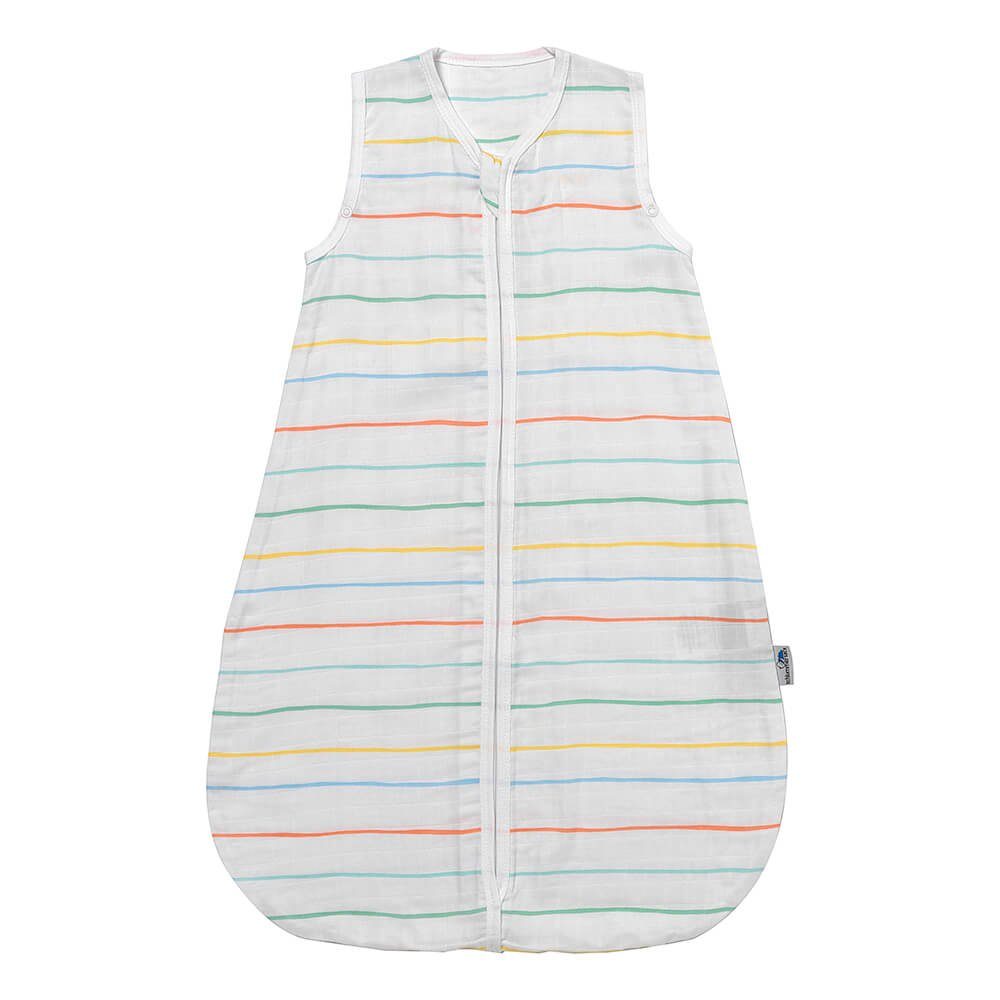 Schlummersack Kinderschlafsack, Musselin Babyschlafsack, 0.5 Tog OEKO-TEX zertifiziert Regenbogen