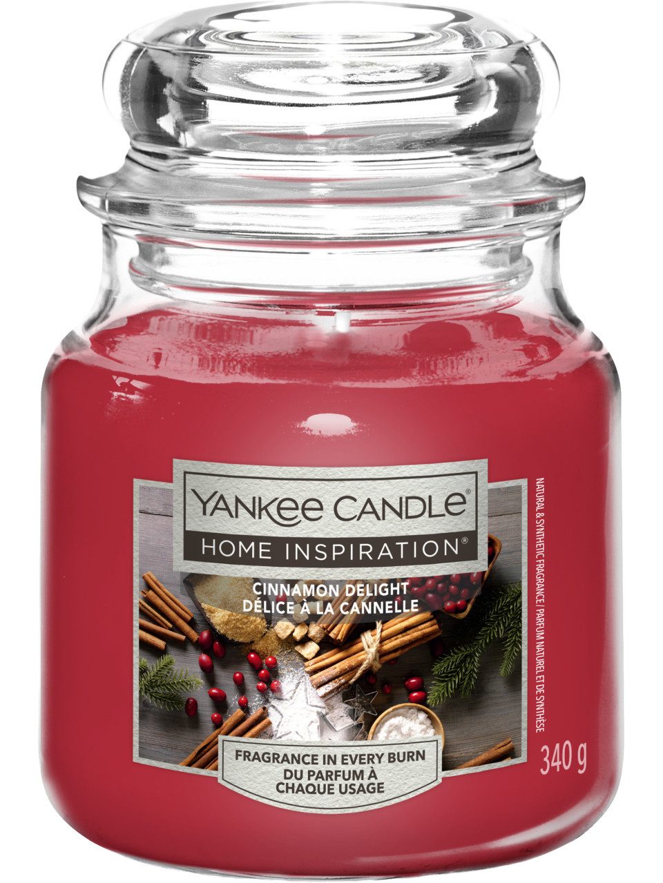 Yankee Candle Duftkerze Yankee Candle Duftkerze Mittleres Glas Cinnamon