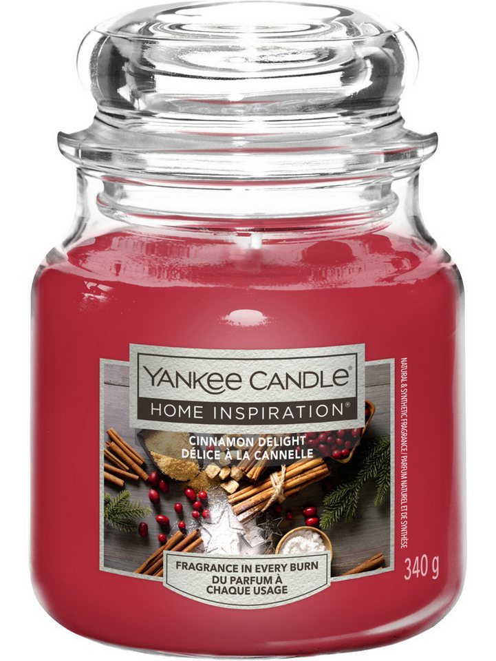 Yankee Candle Duftkerze Yankee Candle Duftkerze Mittleres Glas Cinnamon