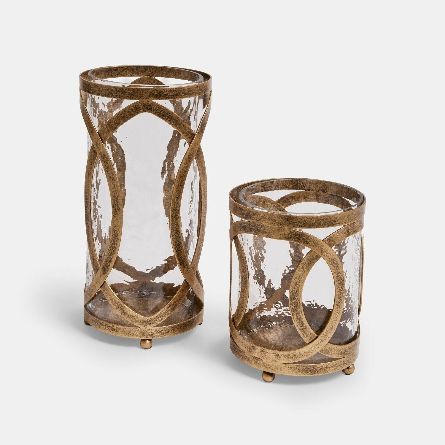 Mirabeau Windlicht Windlicht 2er Set Verconi antikgold (2er Set, 2er Set)