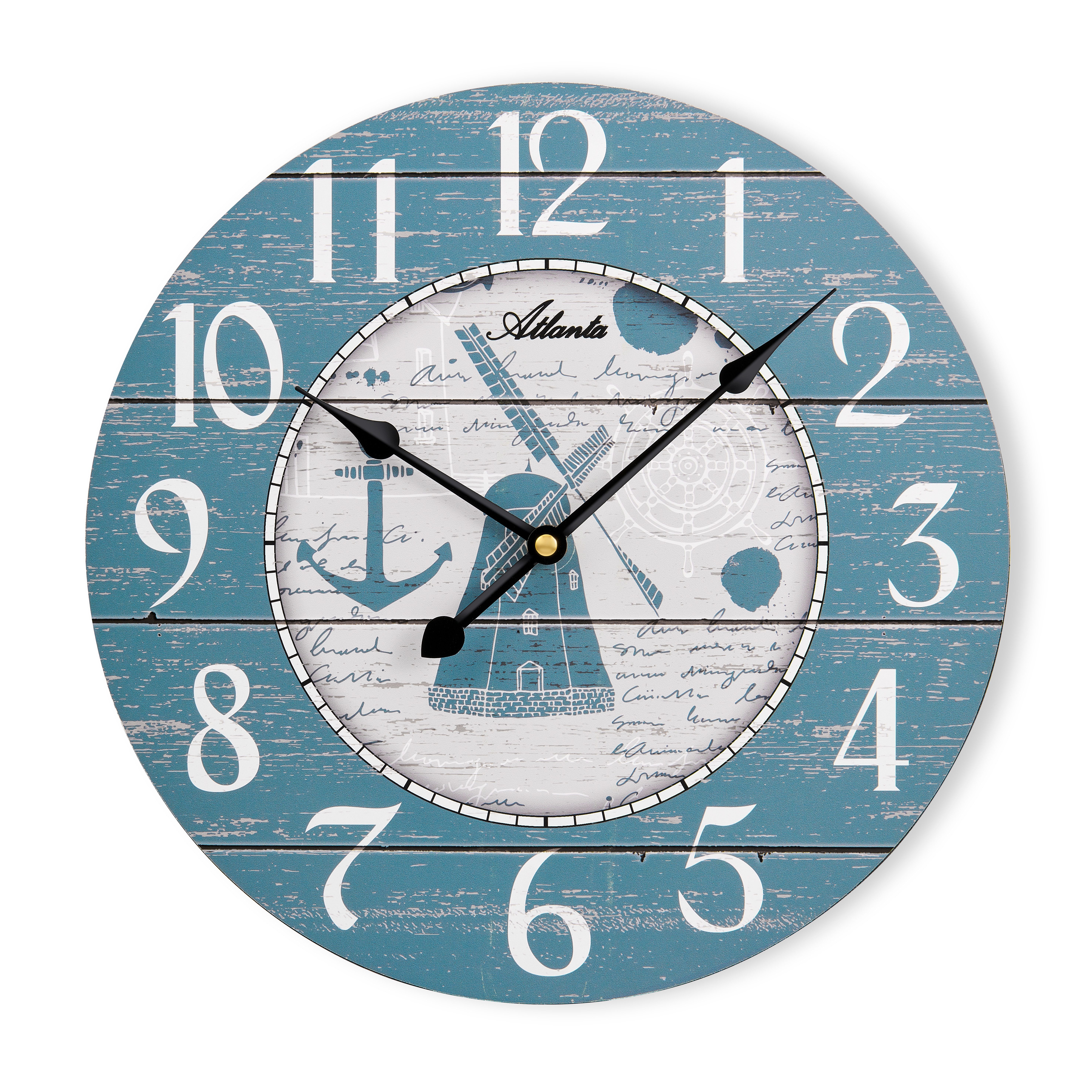 Atlanta Wanduhr (Wohnzimmer, Esszimmer, Küche, Arbeitszimmer, Flur, Büro, Gästezimmer)