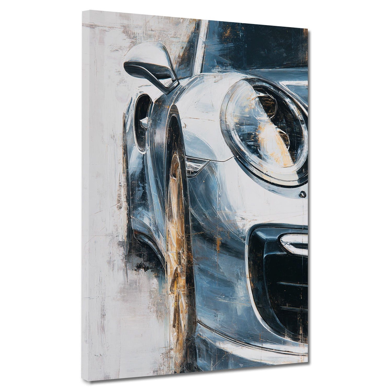 Artedinoi Leinwandbild Sportwagen Luxus Auto Dynamik Leinwandbild Wandbild Kunstdruck XL Wand, Luxus-Sportwagen, dynamisch
