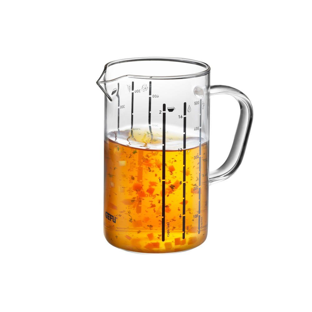 GEFU Messbecher Meti 500 ml, Borosilikatglas