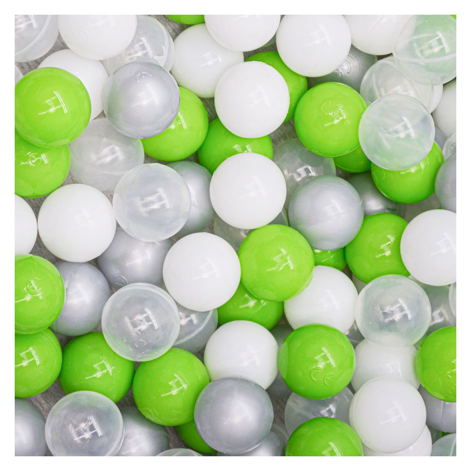 LittleTom Bällebad-Bälle Baby - 200 Bunte Bälle fürs Bällebad - Geprüfte Spielbälle für Kinder (200-St), Ab dem 1. Tag: Babybälle zum Greifen - Plastikbälle für den Bällepool