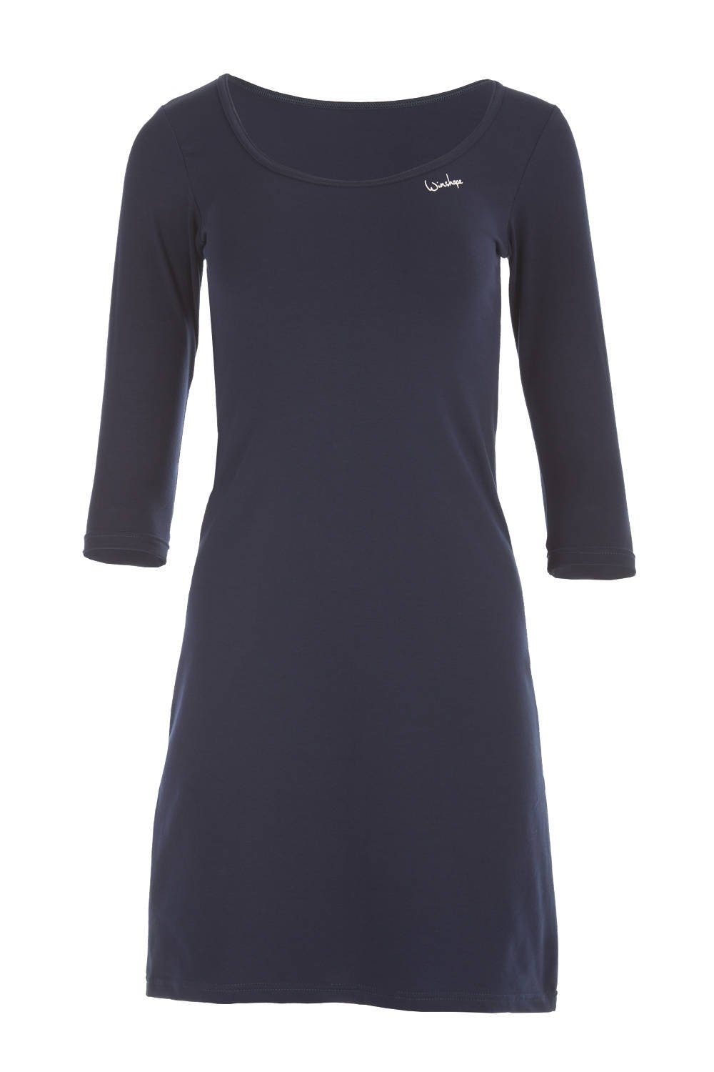 Winshape A-Linien-Kleid WK2 3/4-Arm blue night