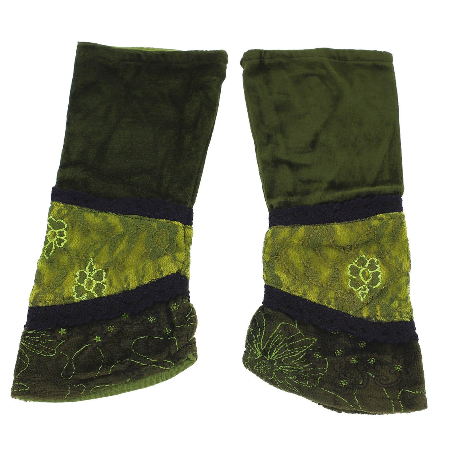 KUNST UND MAGIE Armstulpen Kunst&Magie Damen Samt Armstulpen Stulpen Handwä günstig online kaufen