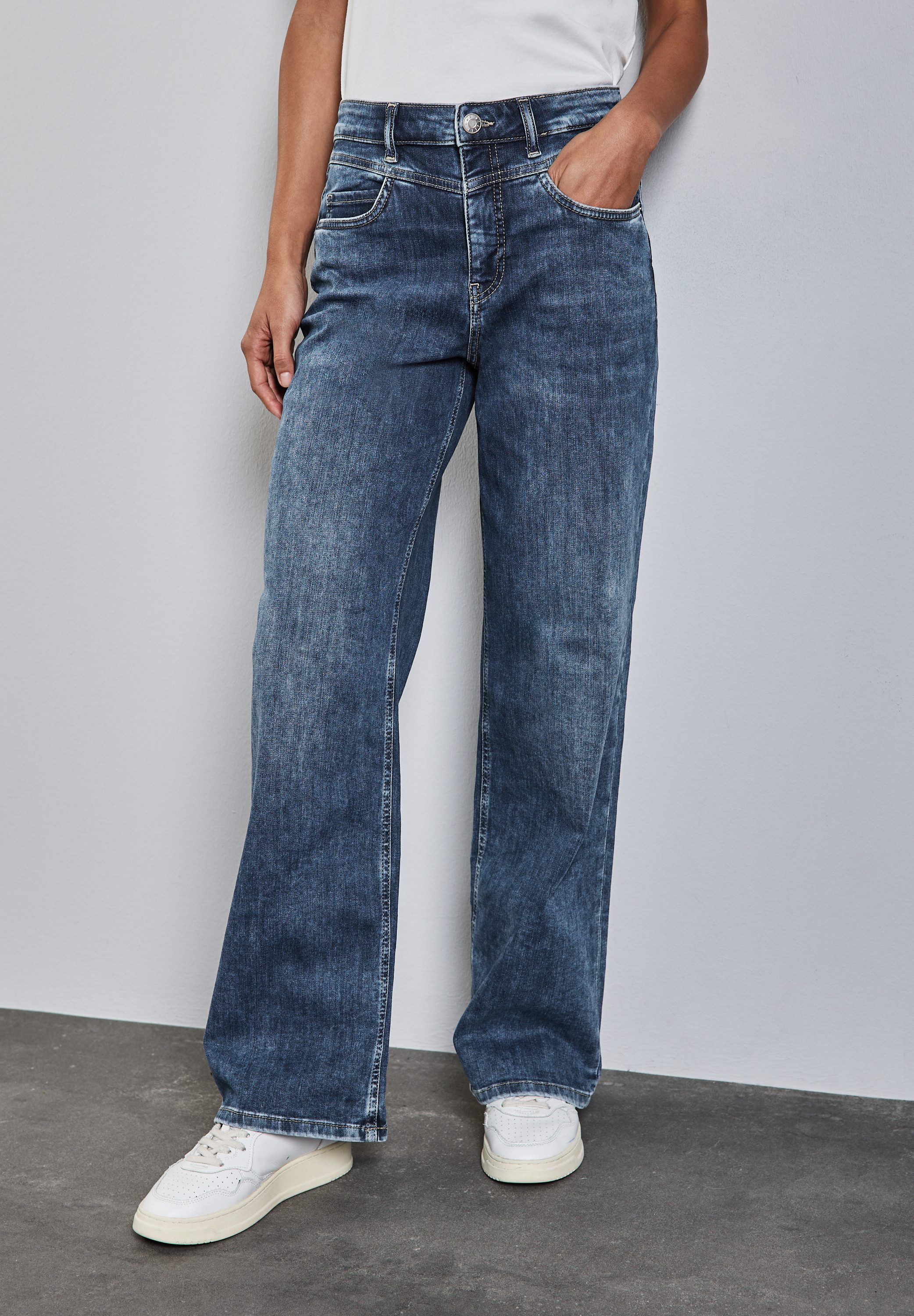STREET ONE Weite Jeans im Five-Pocket günstig online kaufen