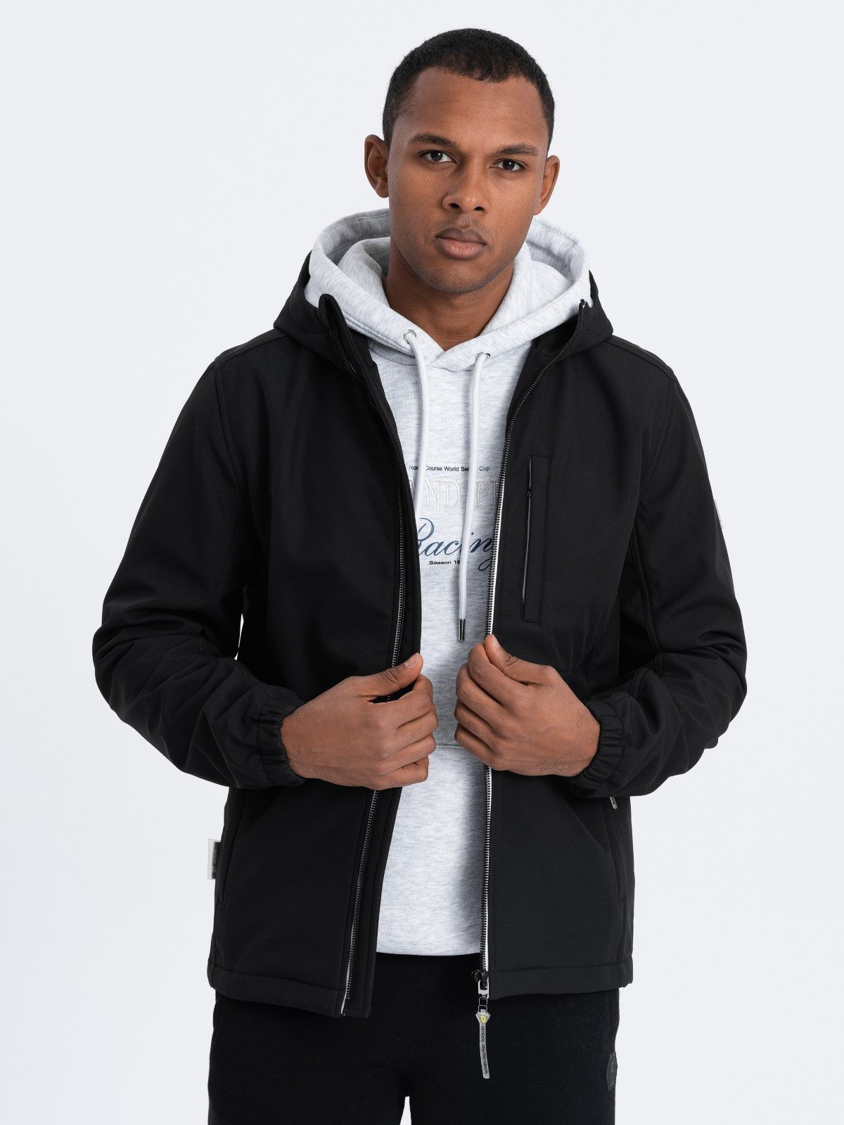 OMBRE Softshelljacke Herrenjacke SOFTSHELL mit Fleece-Futter günstig online kaufen