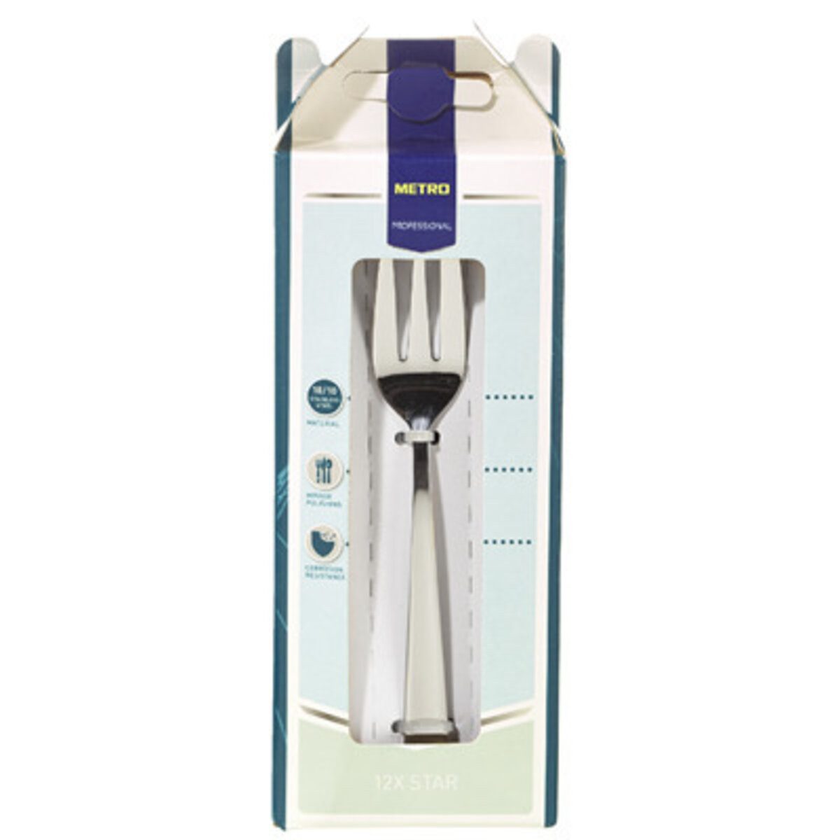 METRO Geschirr-Set Kuchengabel Star - 18/0 Edelstahl 12 Stück.
