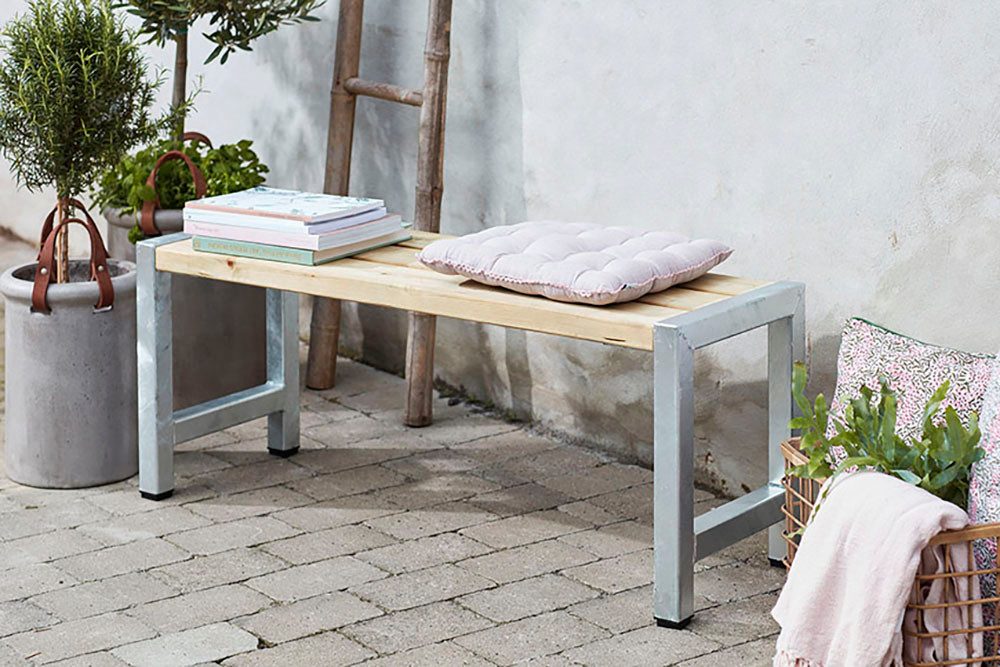 PLUS Sitzbank Cafebank (1-St), 127x38x45 cm