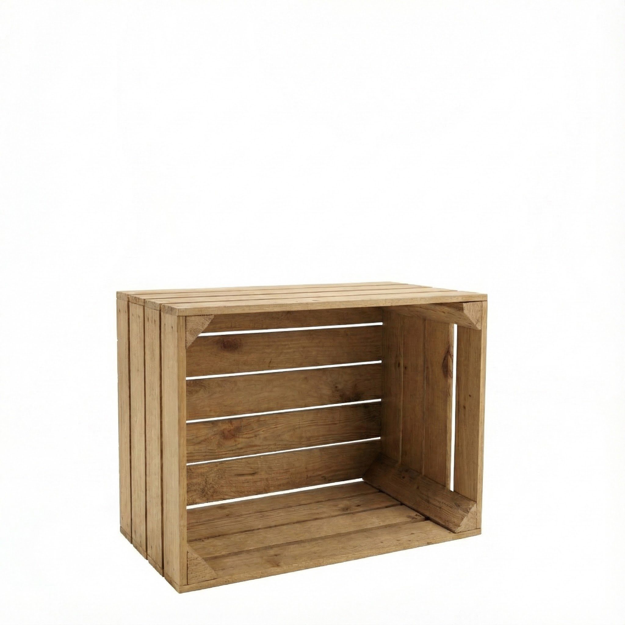 Teramico Holzkiste Teramico Obstkiste »Vintage Natur«, Massivholz gebraucht, 50x40x30cm, Vintage Obstkiste