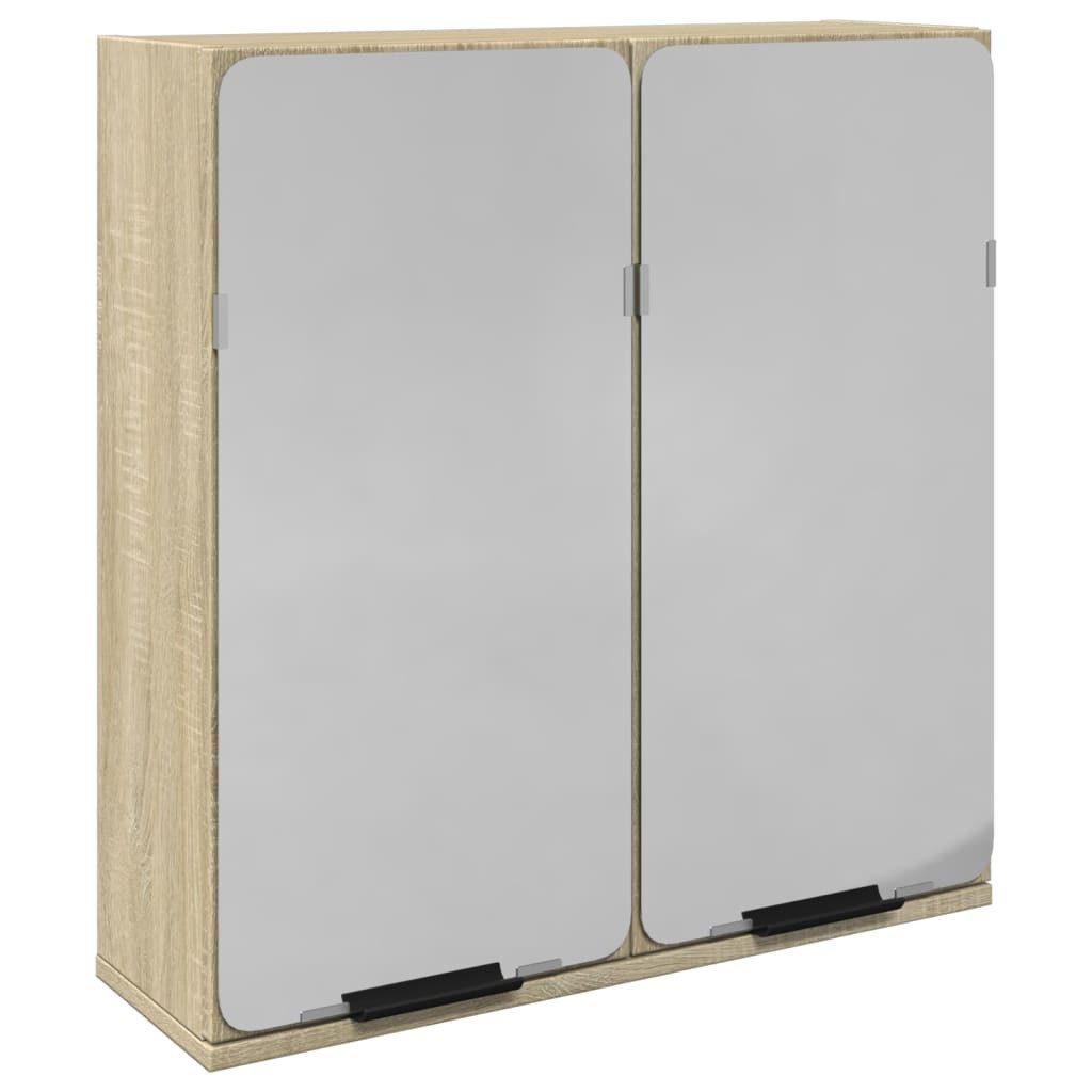 vidaXL Badezimmerspiegelschrank Bad-Spiegelschrank Sonoma-Eiche 64,5x20x66, günstig online kaufen