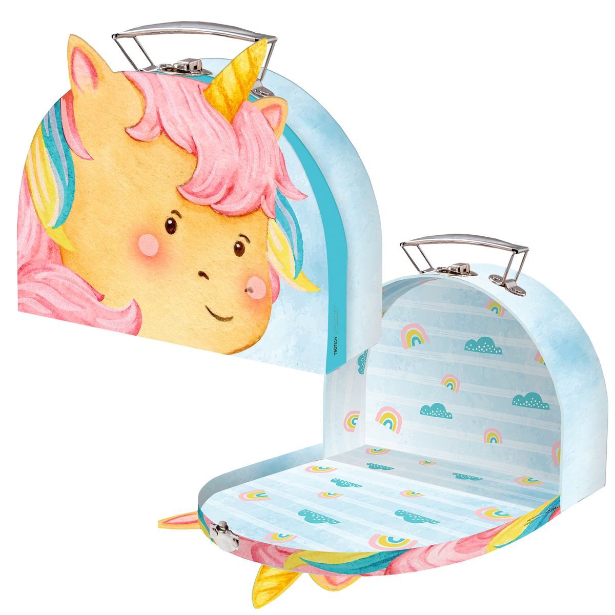 Trötsch Verlag TRÖTSCH Kinderkoffer Einhorn formgestanzt 21x27,4cm