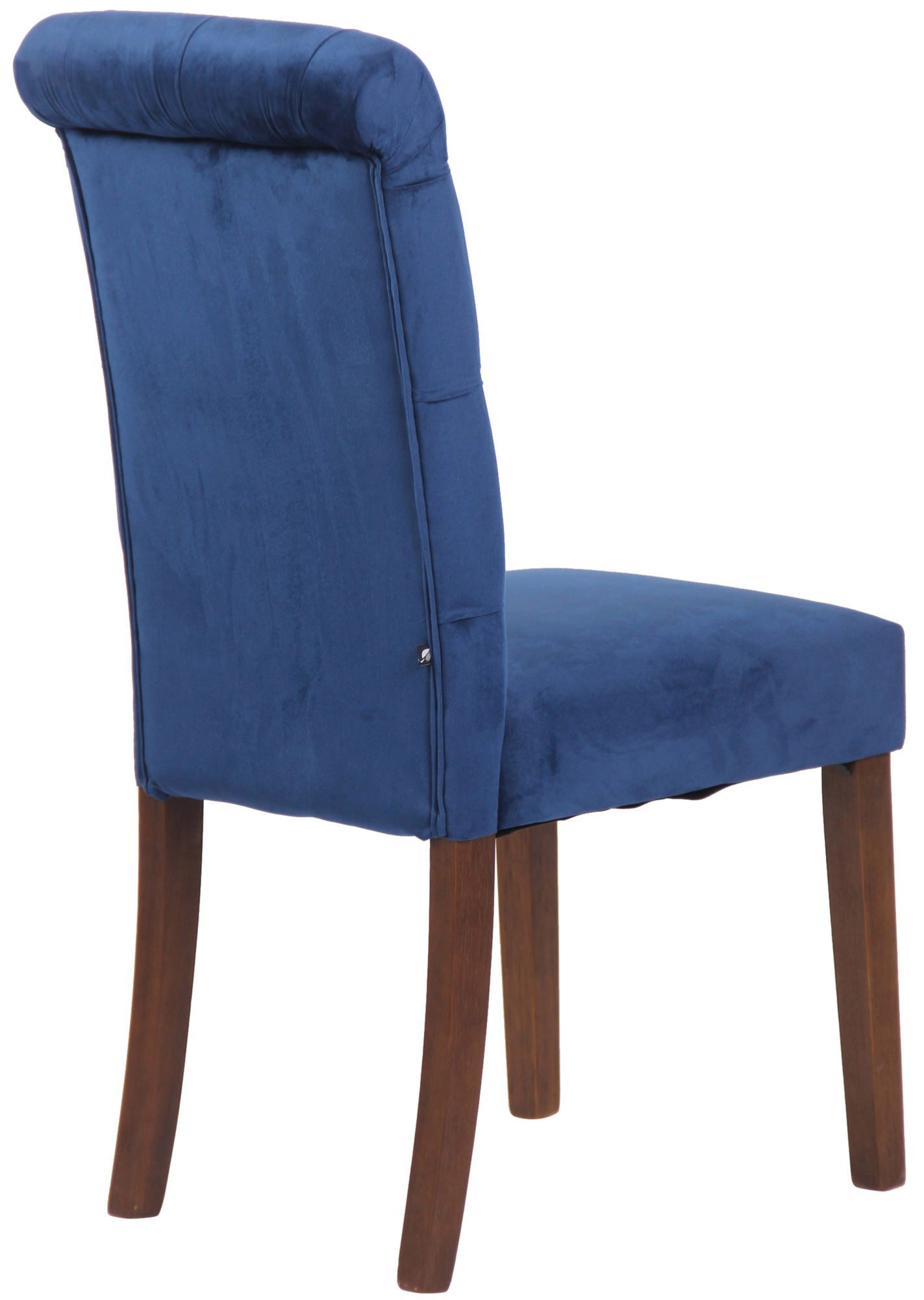- - Sitzfläche Samt blau Konferenzstuhl Wohnzimmerstuhl), braun hochwertig Kautschukholz - Esstischstuhl Lisbon gepolsterter Esszimmerstuhl - Gestell: (Küchenstuhl Sitzfläche: mit TPFLiving