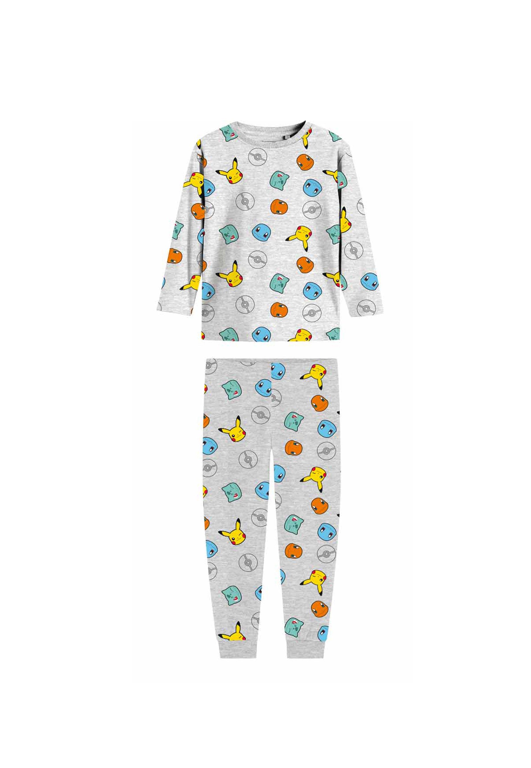 POKÉMON Schlafanzug Pikachu Kinder Jungen Pyjama Schlaf-set (2 tlg)
