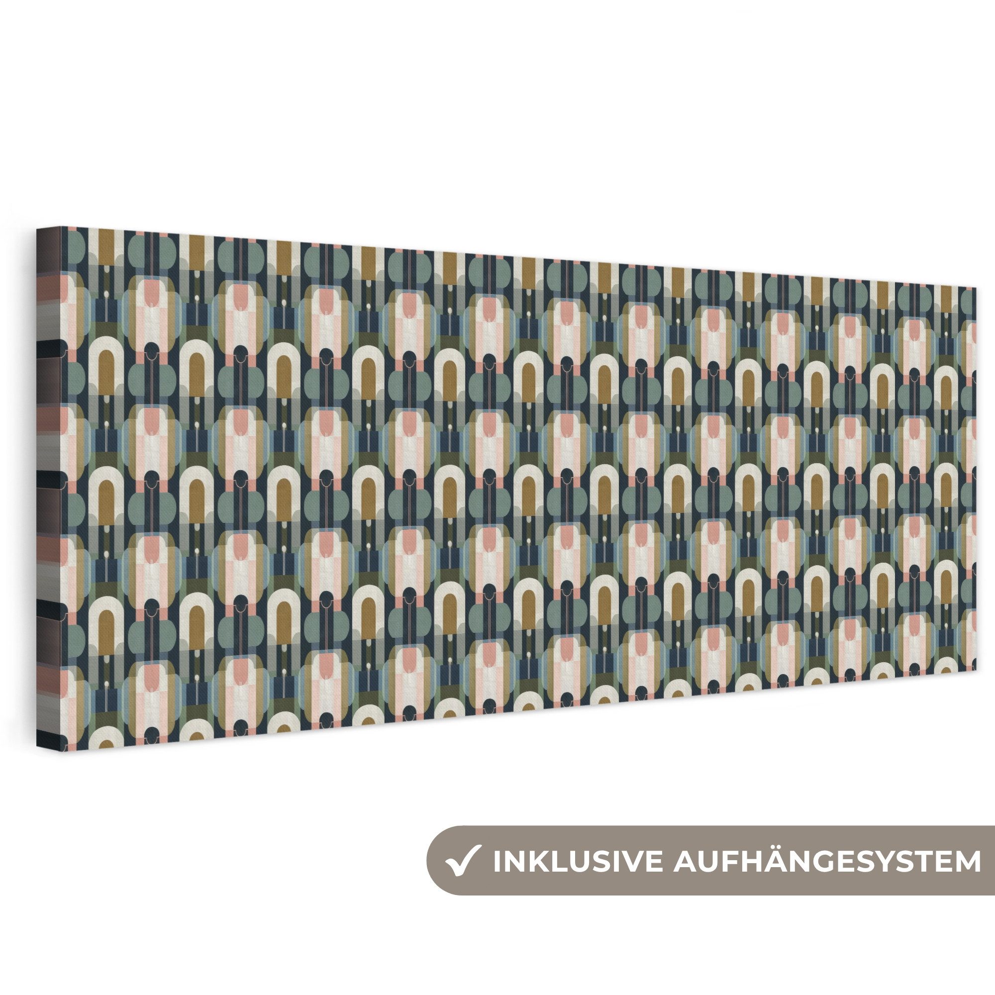 OneMillionCanvasses® Leinwandbild Panorama Geografisch - Modern - Farbenfroh, Fotodruck (1 St), Leinwandbilder XXL Wohnzimmer, Deko Aesthetic 150x50 cm