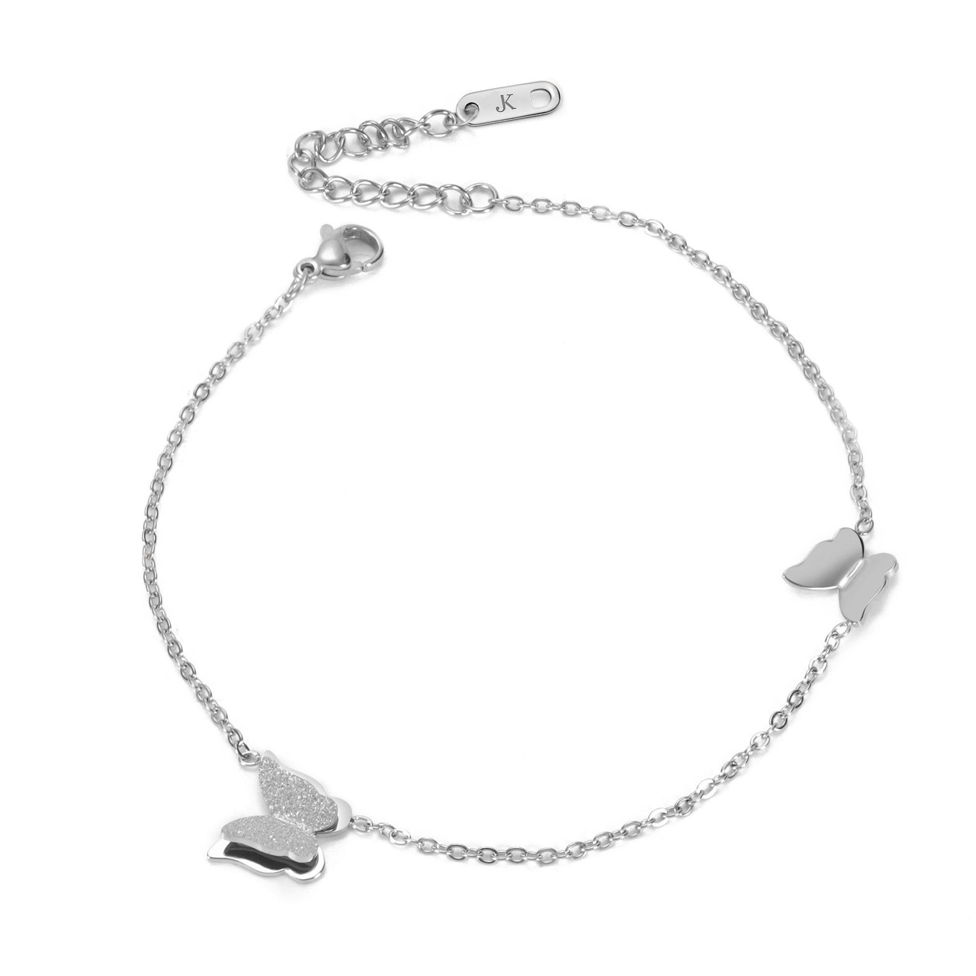 Kim Johanson Fußkette mit Schmetterlingen (1-tlg), Größenverstellbar, Edels günstig online kaufen