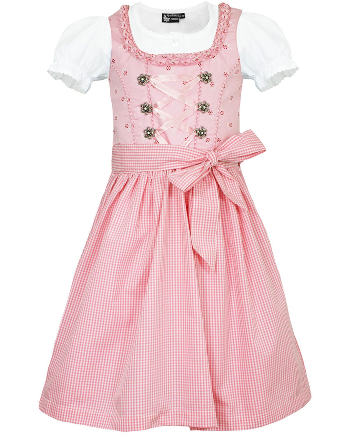 Maddox Дирндль Kinderdirndl 'Zillertal' 3-tlg., Blümchen Rosa We