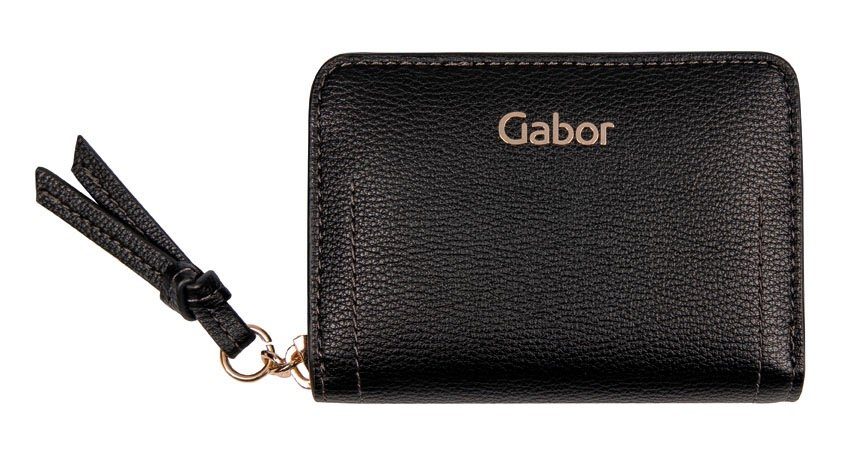 Gabor Geldbörse MALIN WALLETS Small zip wallet, in Lederoptik schwarz