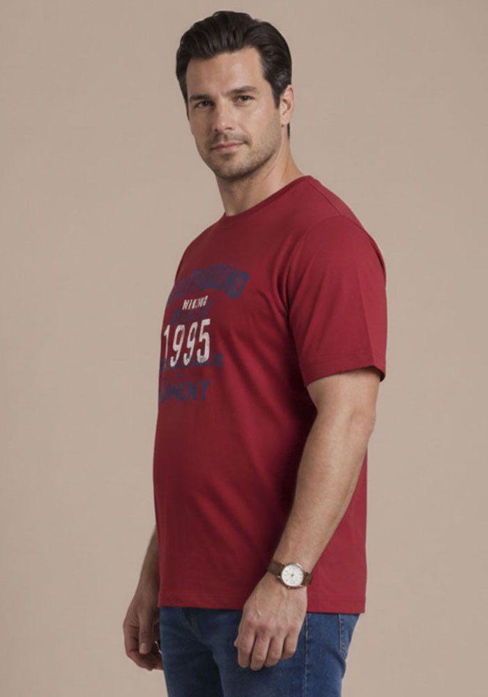 Man's World Plus Rundhalsshirt auch in Grosse Größen bis Gr. 7XL Ärmel-Fit regular fit, Kurzarm, casual, für Frühling und Sommer