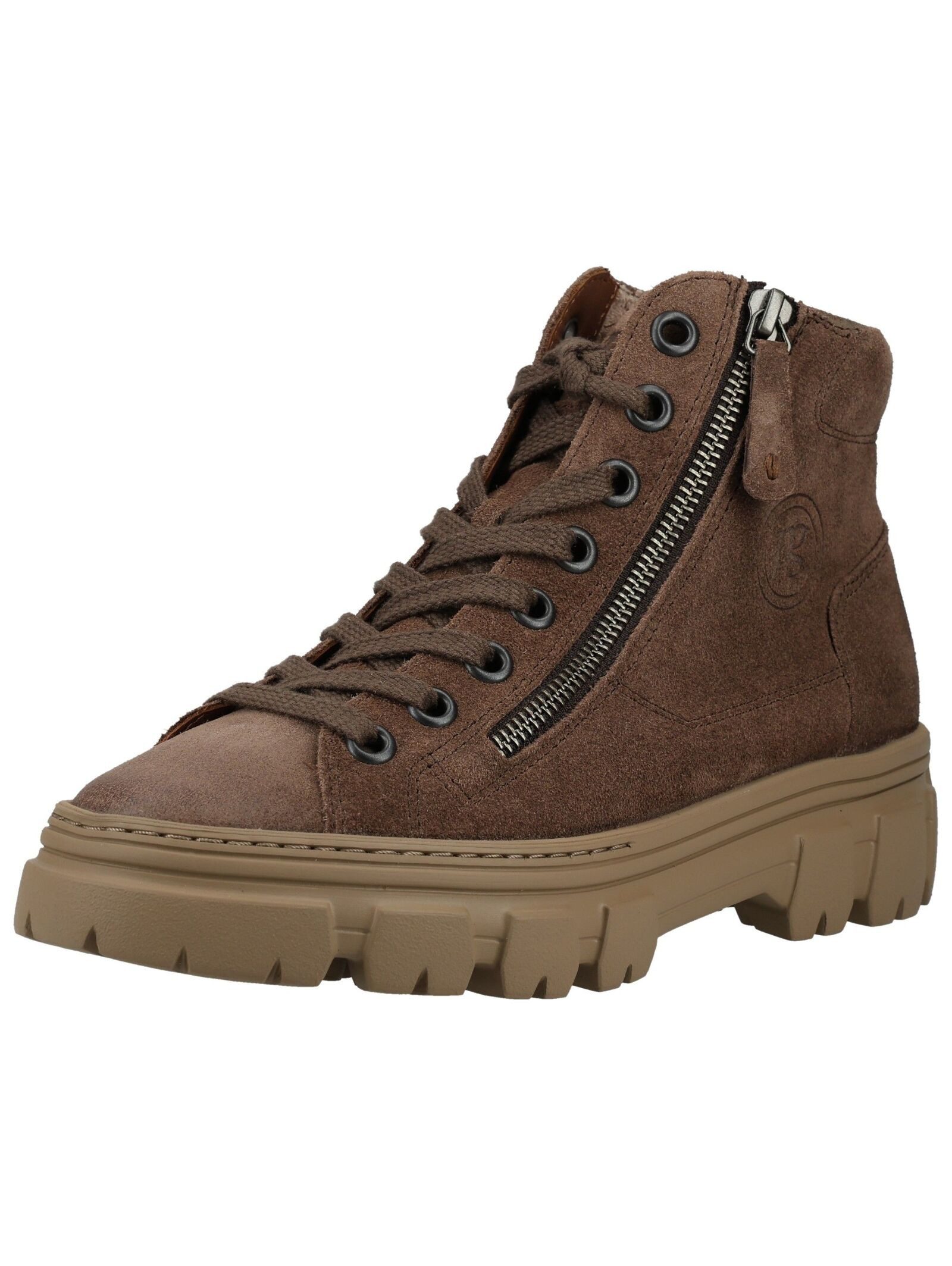 Paul Green Paul Green Stiefelette Veloursleder Schnürstiefelette