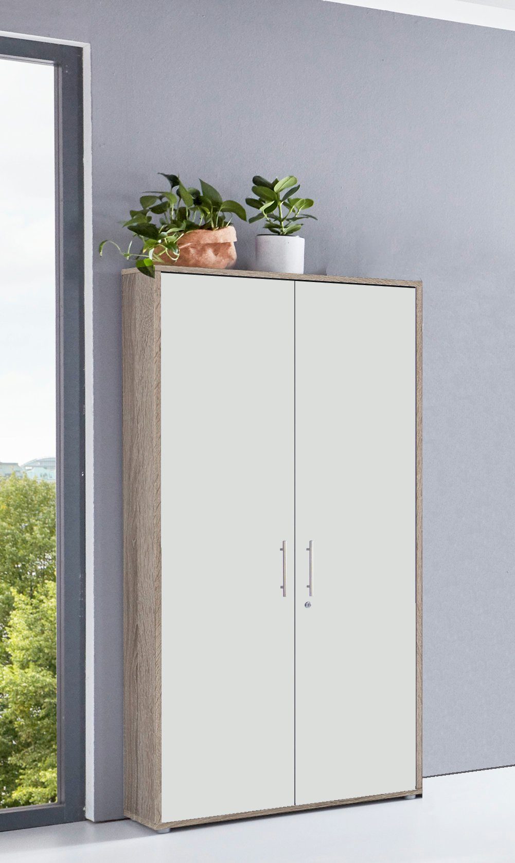 moebel-dich-auf Aktenschrank OFFICE EDITION (abschließbar, Metallgriffe, günstig online kaufen