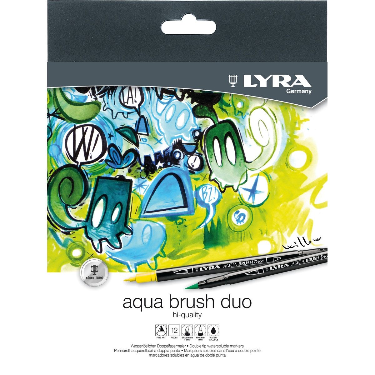 LYRA Pinselstift LYRA Pinselstifte Duo 12 Stück Kartonetui