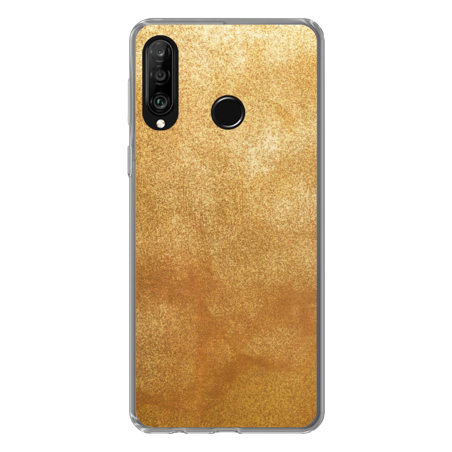 Handyhülle für Huawei P30 Lite Eisen - Rost - Gold - Metall - Luxus