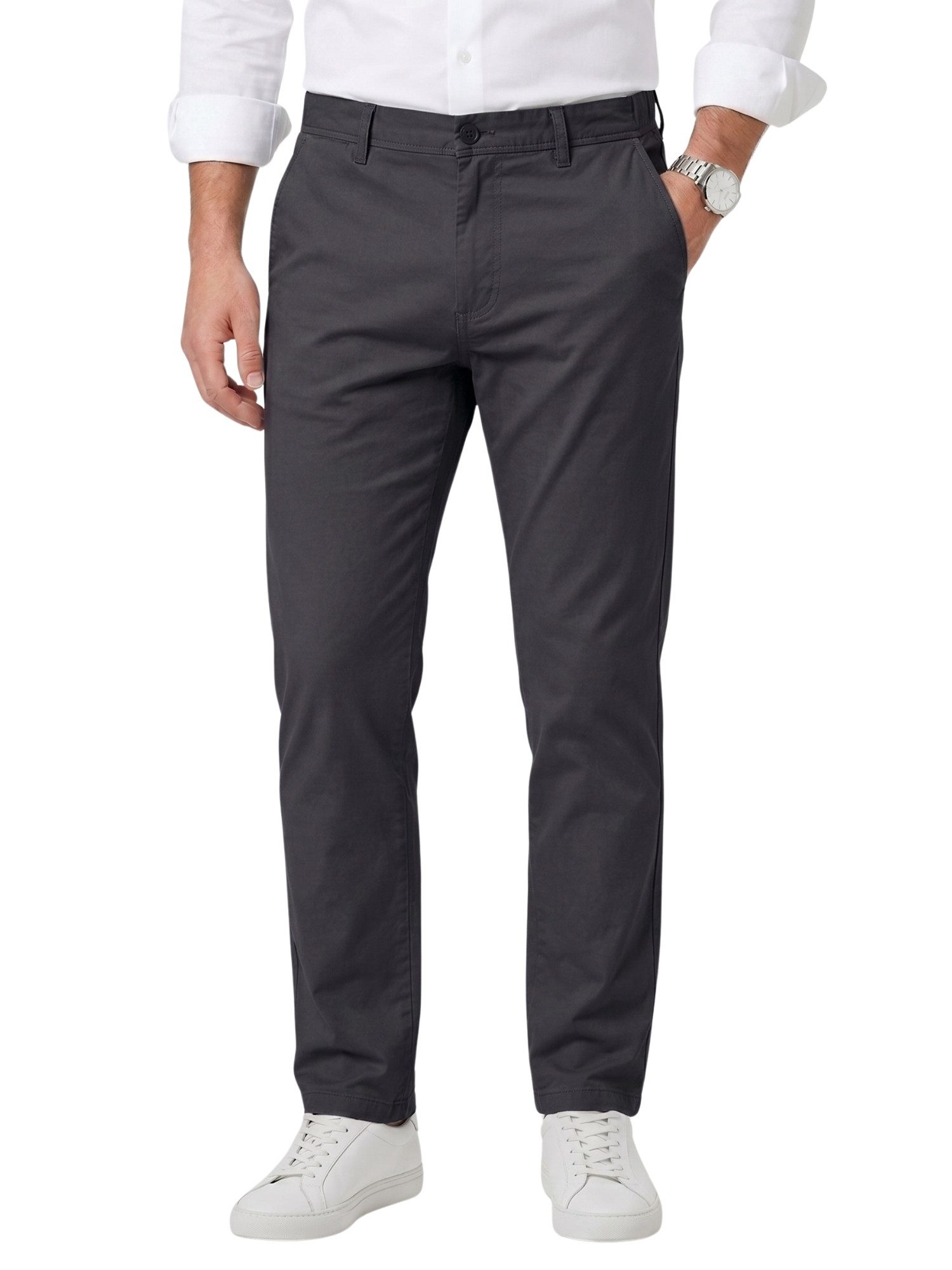 COMEOR Chinohose Urban Flex Modern Fit Baumwollhose (1 Hose) Bequeme Passform mit verstellbarem Kordelzug und praktischen Taschen
