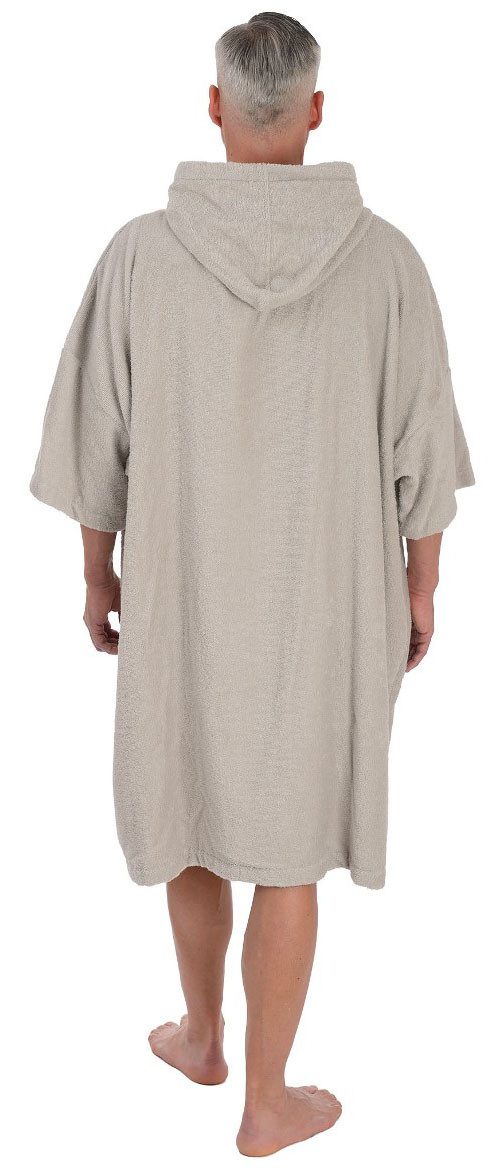 Wewo fashion Badeponcho 3030, Midilänge, Frottier, Kapuze, Oversize