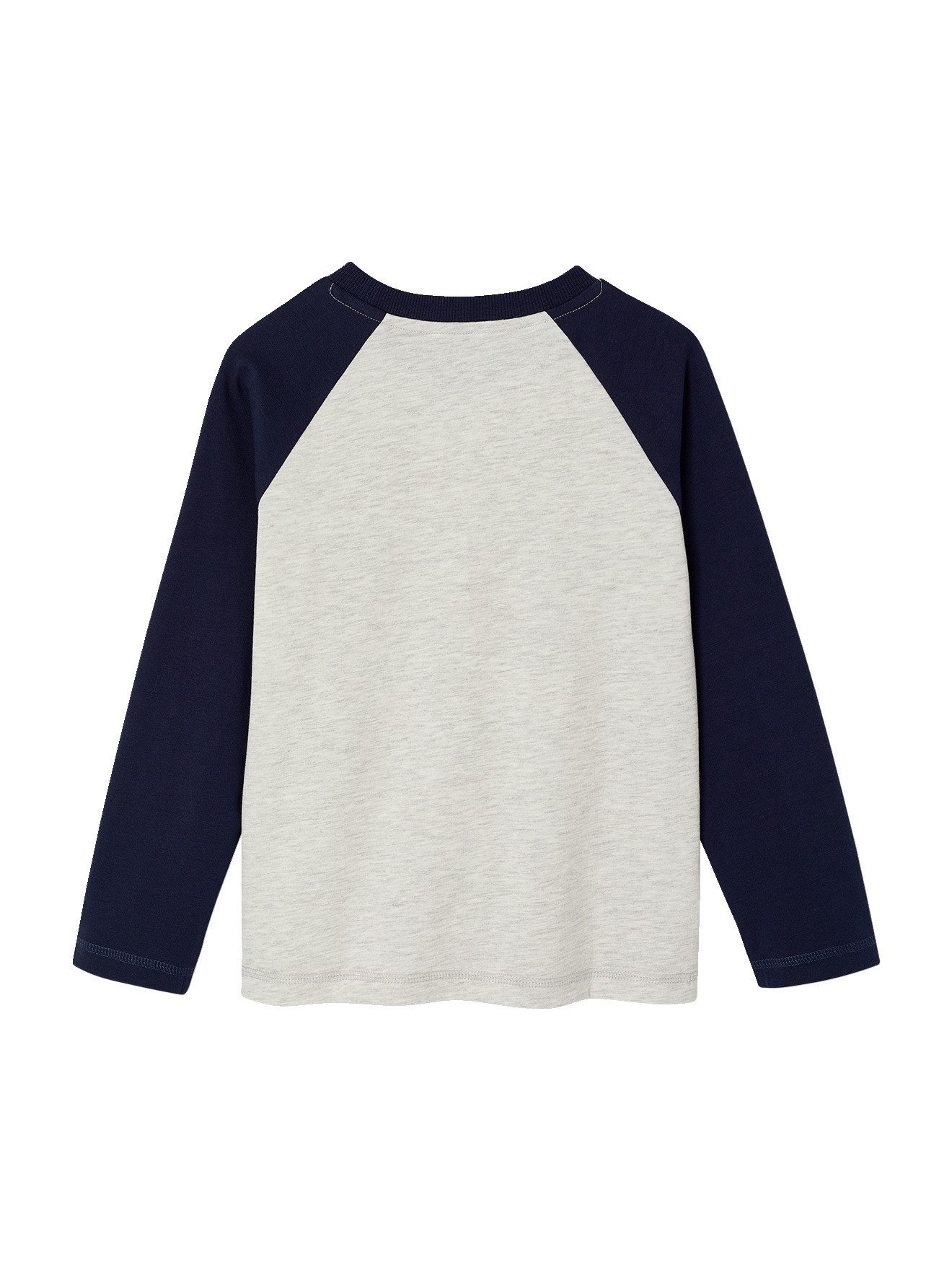 vertbaudet Langarmshirt Shirt mit langen Raglanärmeln Jungen, Baumwolle – Bild 2 von 4
