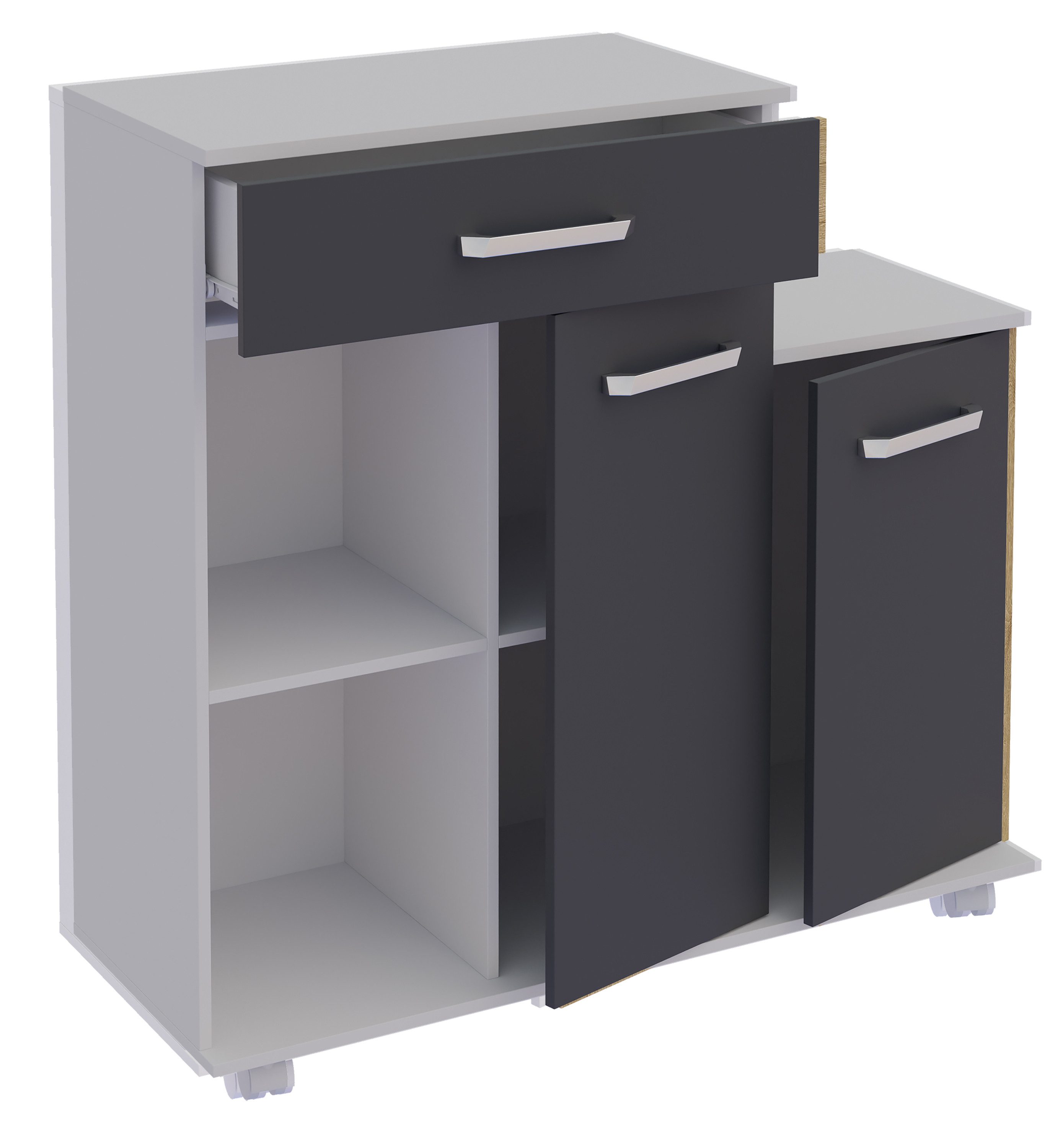 VCM Küchenwagen Küchenwagen Servierwagen Rollwagen Rollen Bakila günstig online kaufen